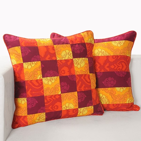 Swayam India Patchwork Cushion Covers - Appl-12001