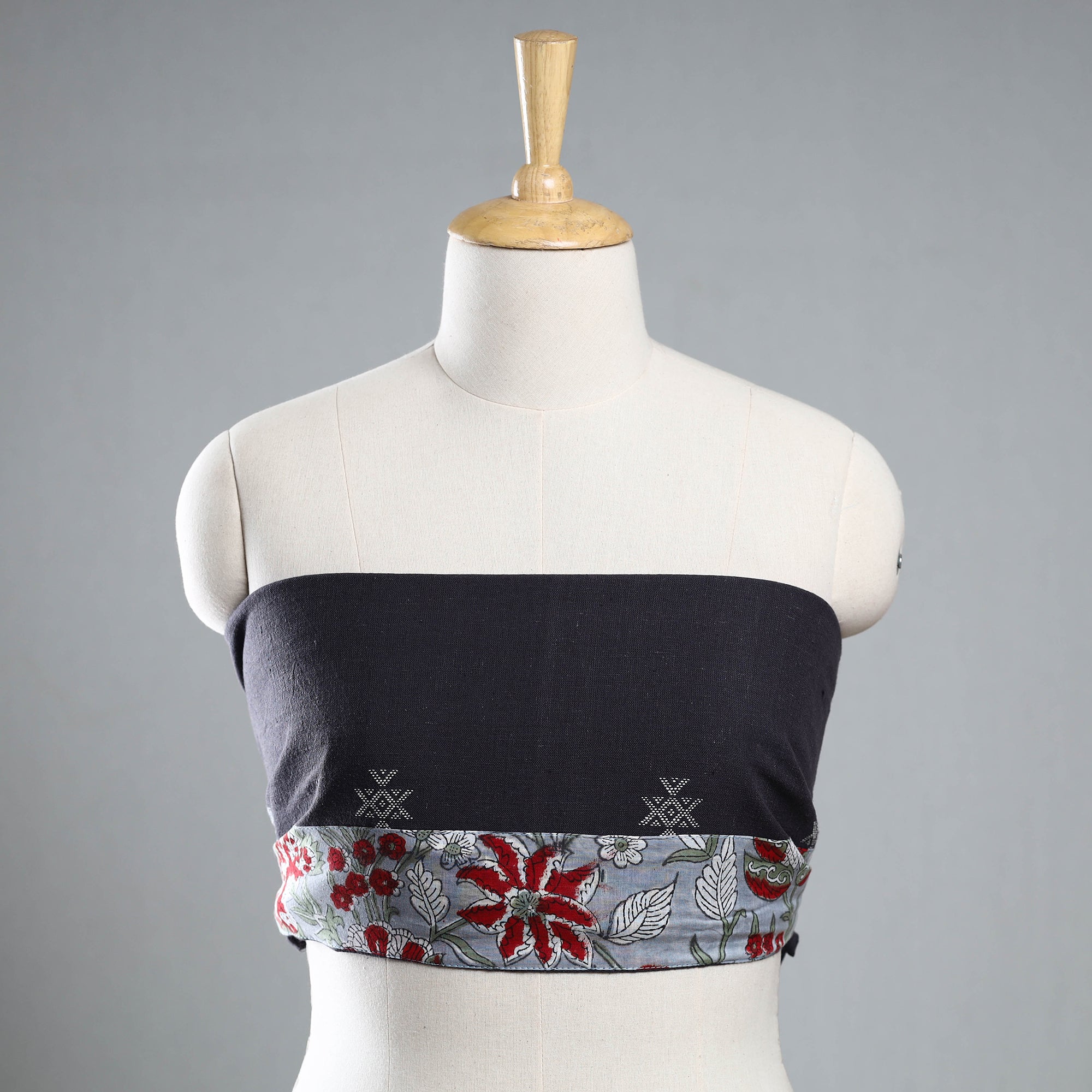 NOORI BAZAR Black - Jacquard Cotton Blouse Piece 68