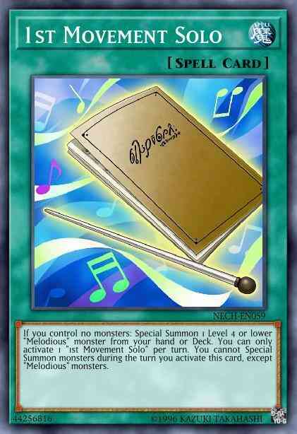Yu-Gi-Oh! 1st Movement Solo - NECH-ENS10 - Super Rare - Limited