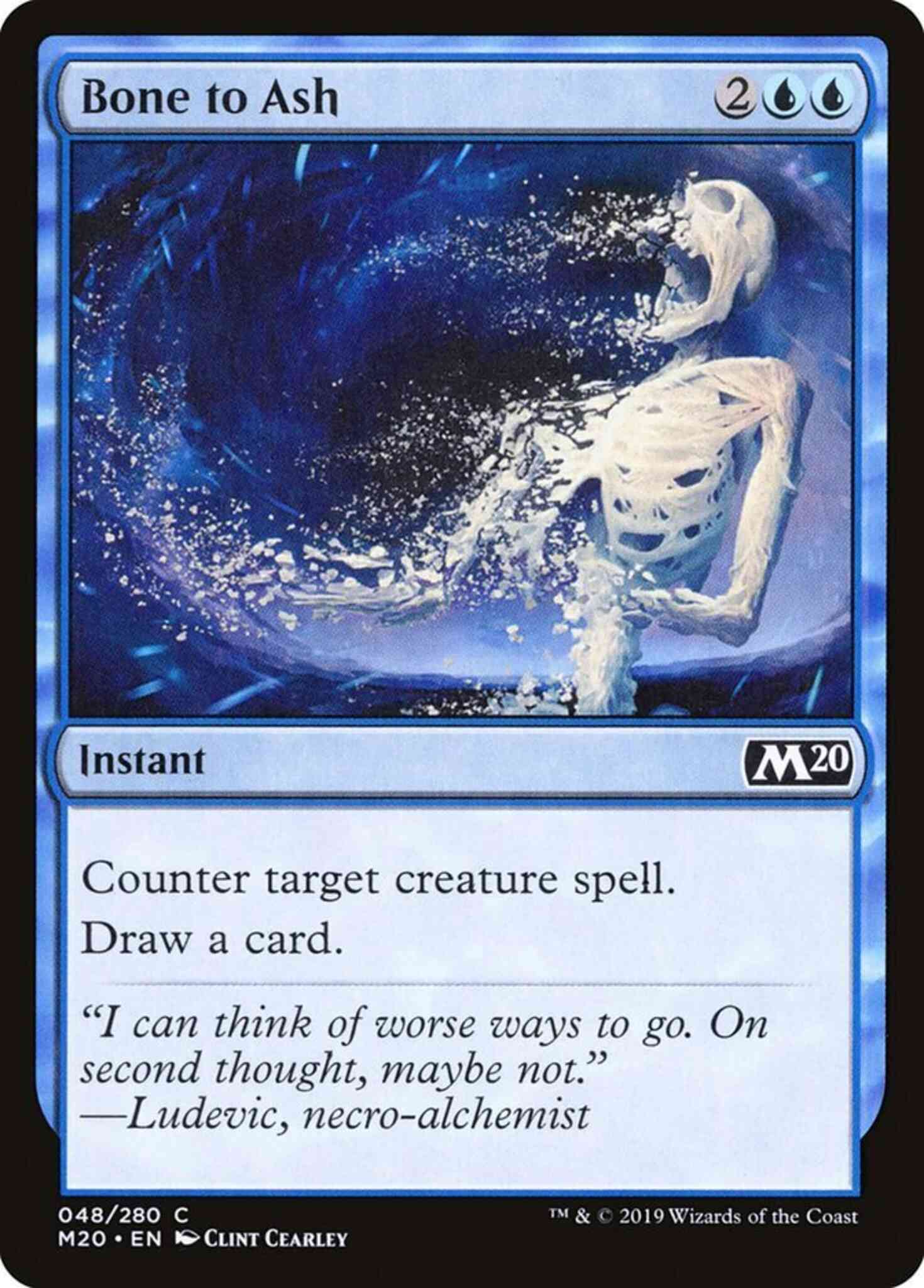 Magic Bone to Ash [48] [Core Set 2020] [Non-Foil]
