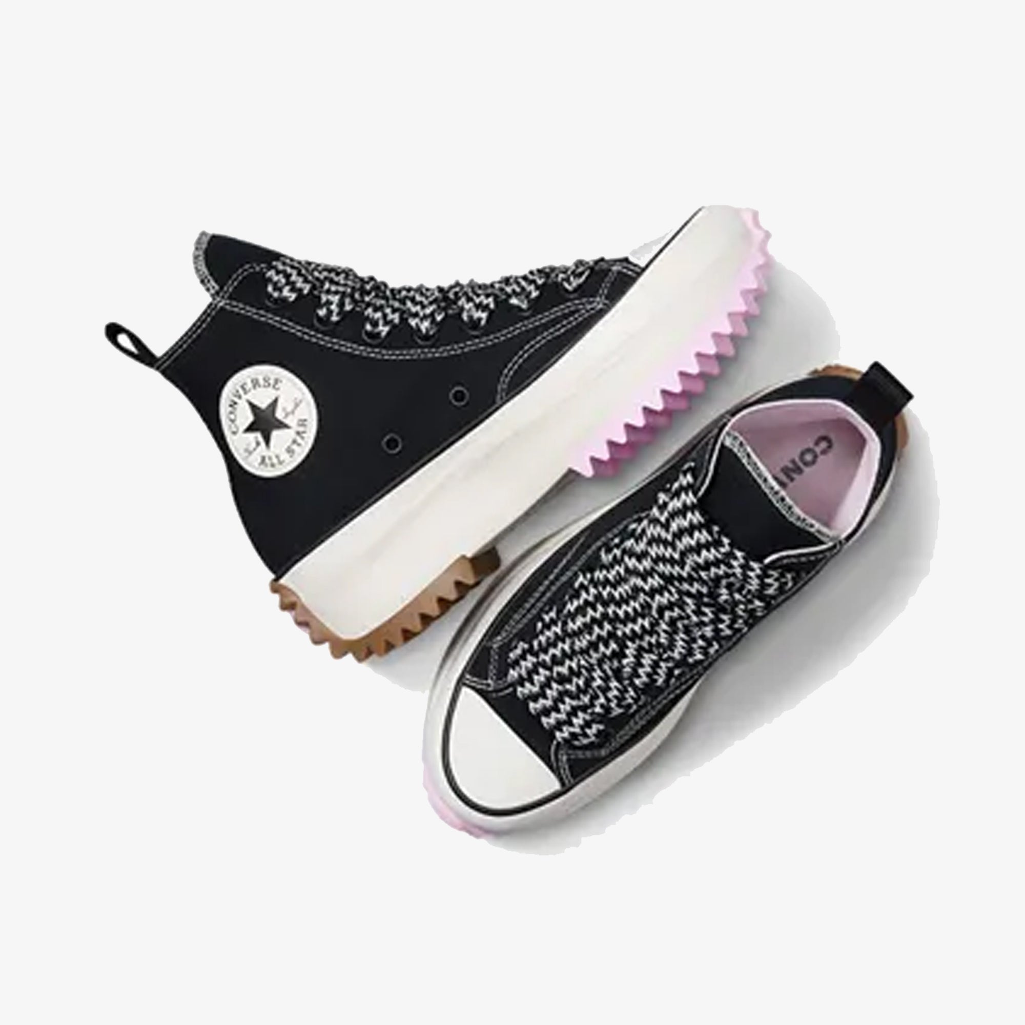Converse | RUN STAR HIKE PLATFORM CANVAS { BLACK - view 2