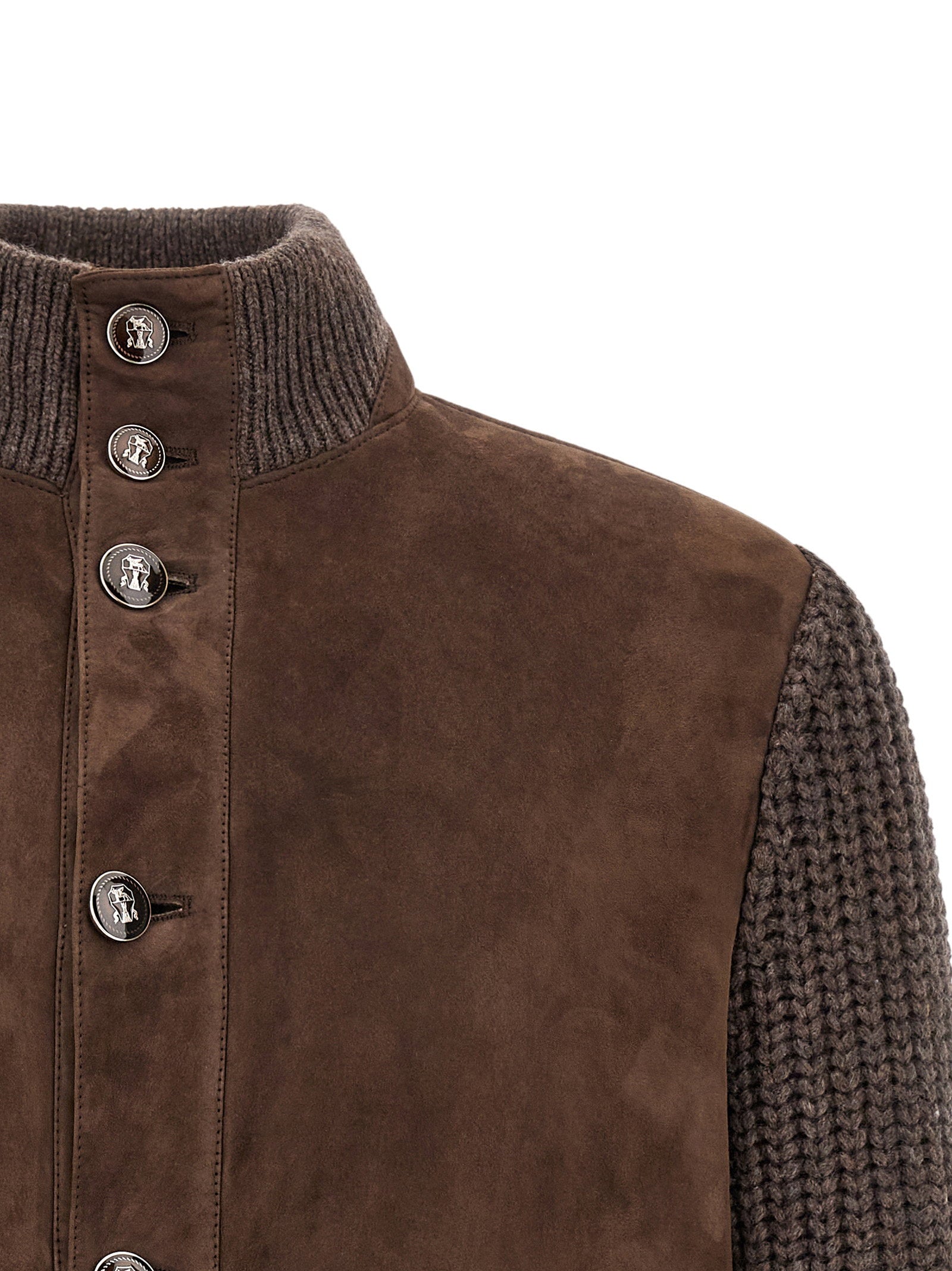 Brunello Cucinelli Suede Insert Jacket - view 3