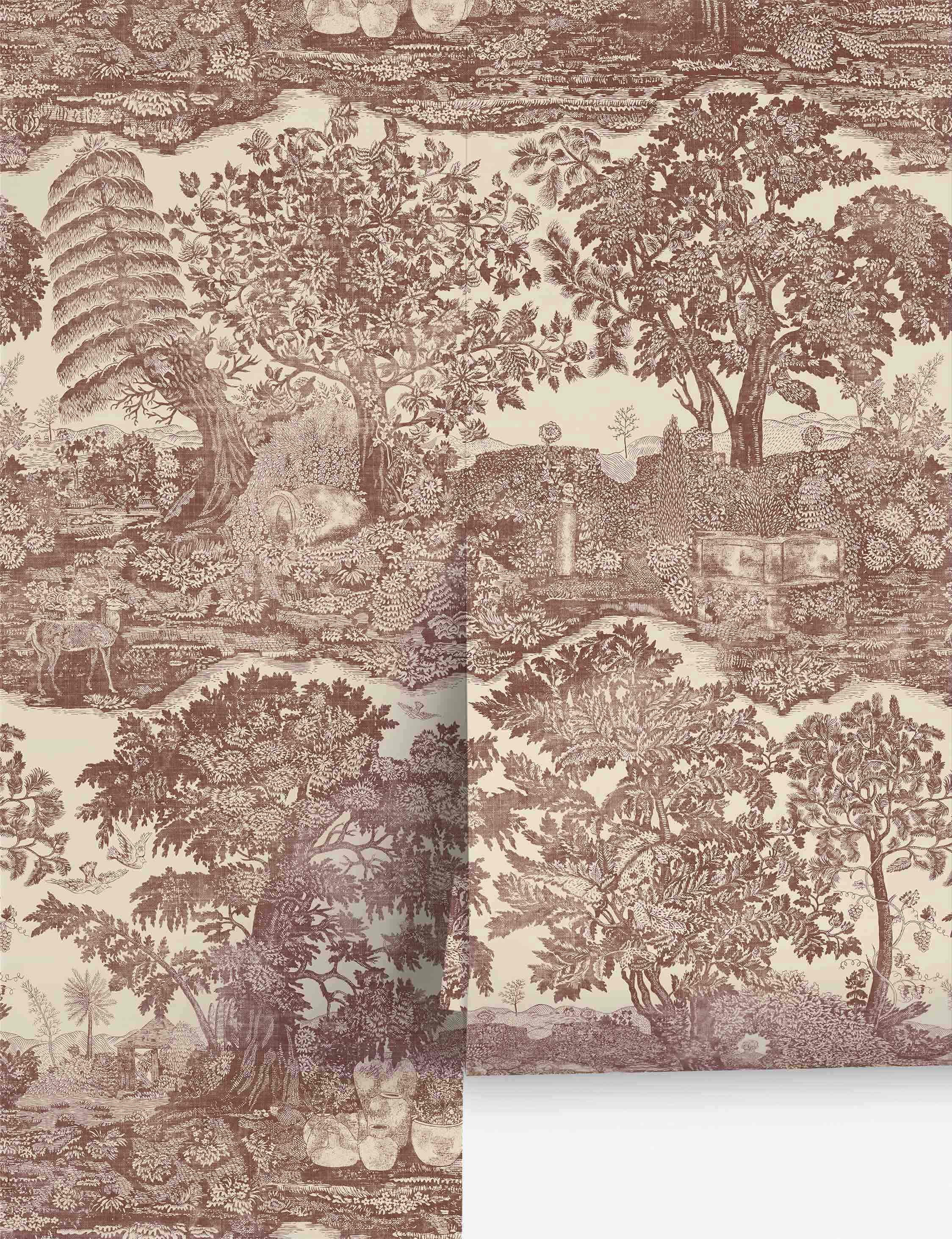 Lulu and Georgia Highgrove Toile Wallpaper by Sanderson