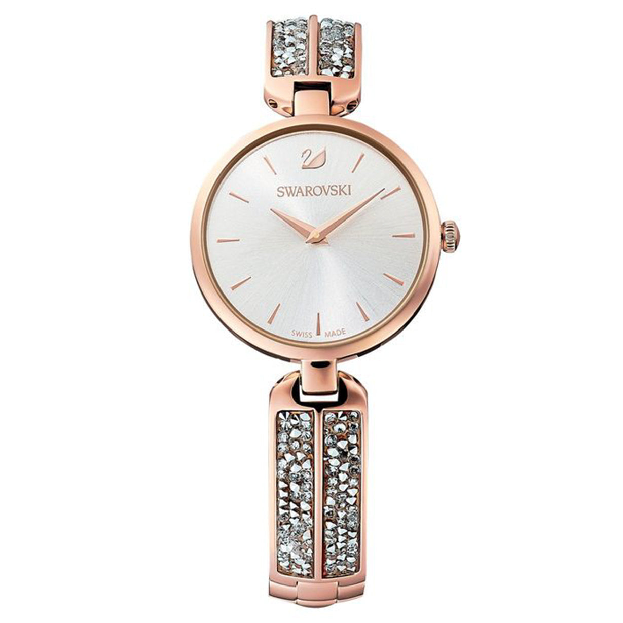 Swarovski Dream Rock Silver Dial & Rose Gold Watch for Ladies - view 4