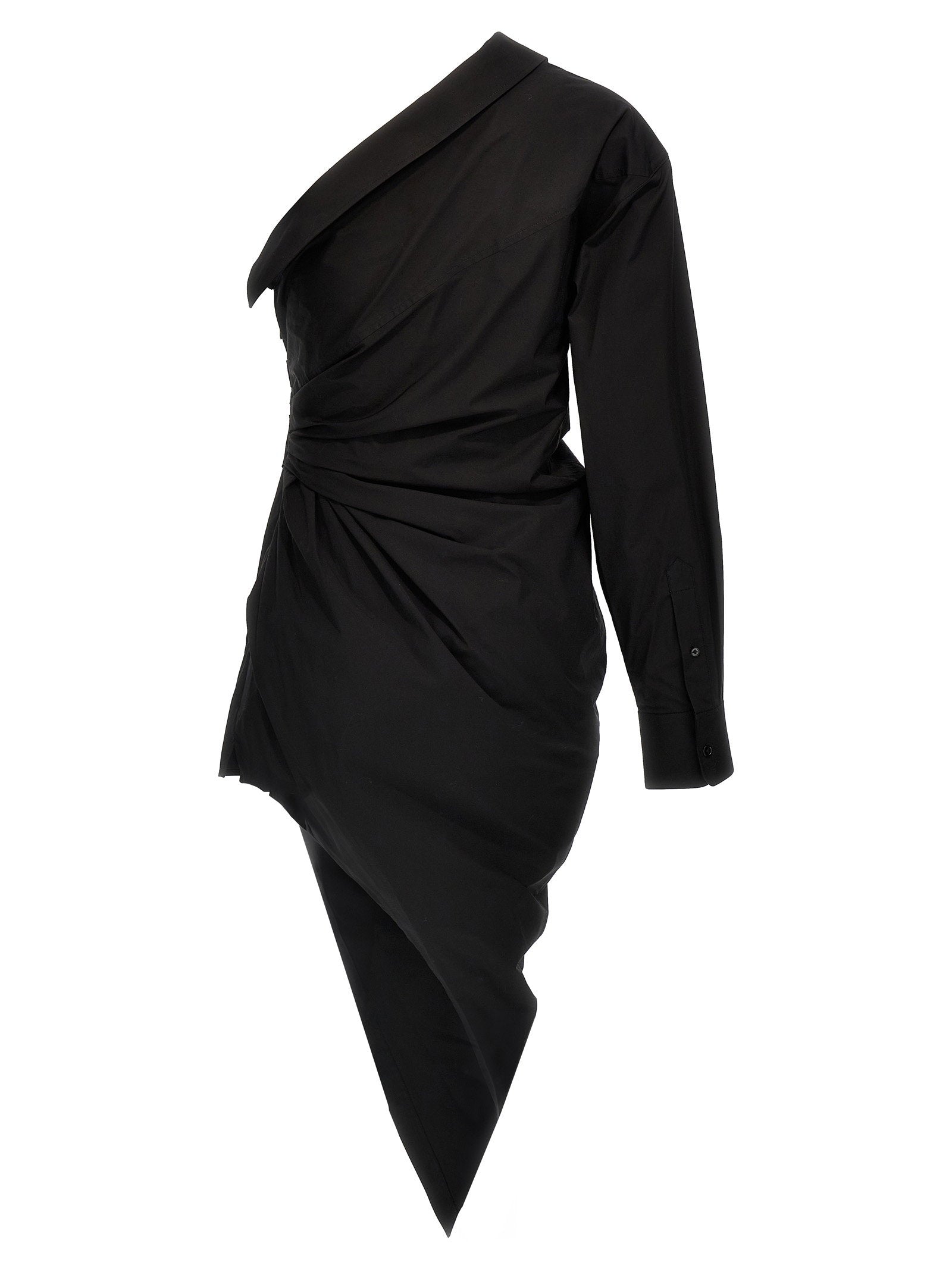 Alexander Wang Asymmetrical Shirt Dress – 96% cotton, 4% elastane - view 2