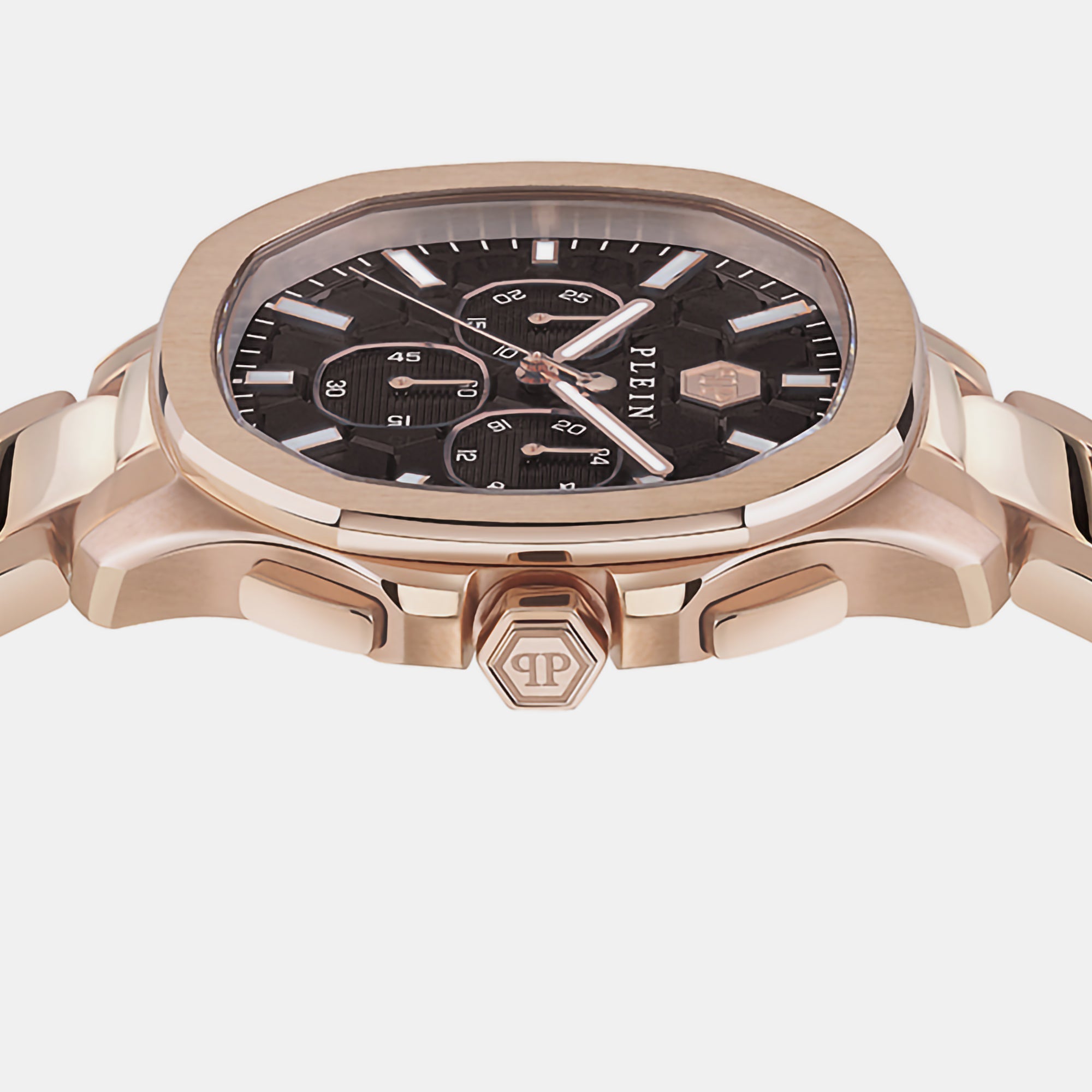 Philipp Plein High-Iconic Men Quartz Brown Dial Chronograph Stainless Steel Watch PWSAA0623 - view 2