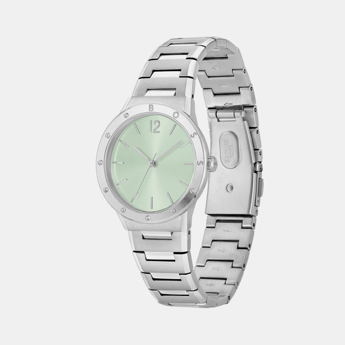 Boss Breath Women Quartz Green Dial Analog Stainless Steel Watch 1502716 - view 2