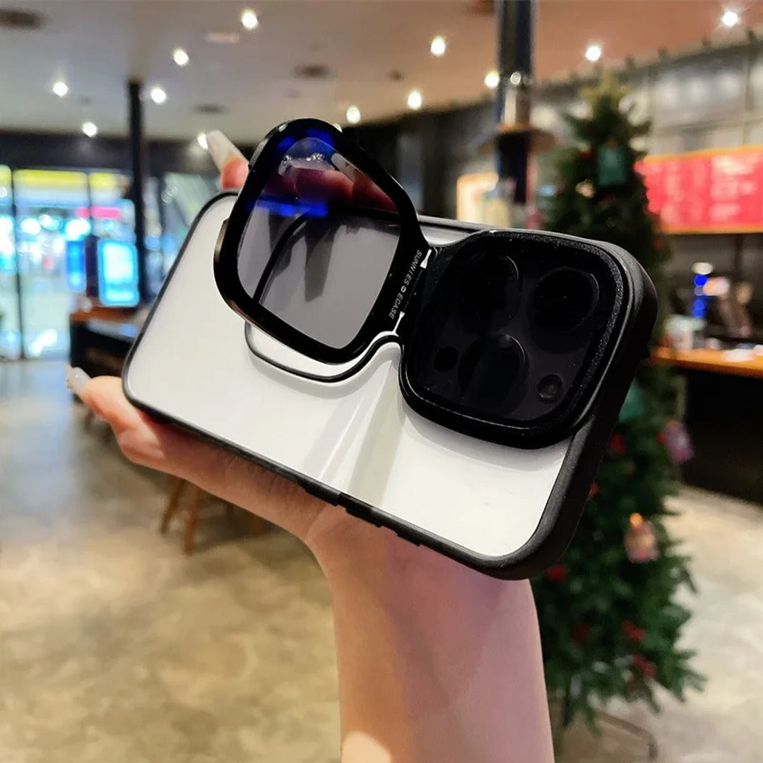 Million Cases iPhone 15 Series Eclipse Metal Stand Sunglasses Case