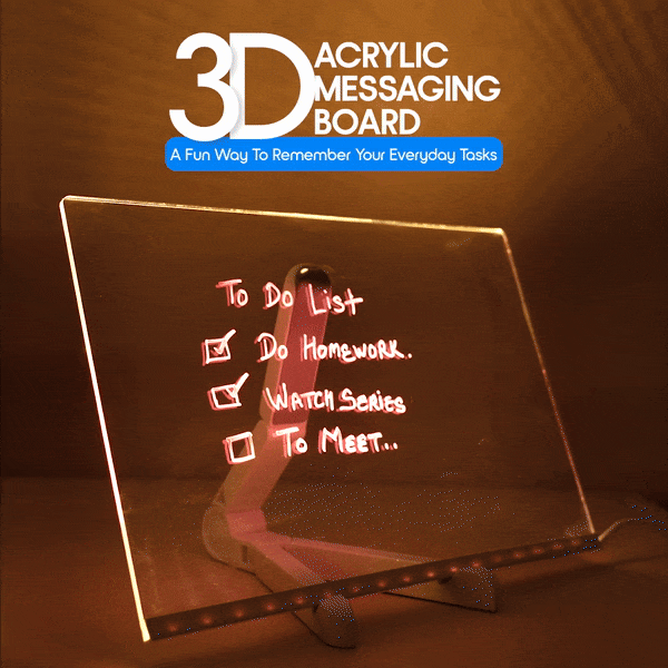 Kush Trading 3D Acrylic LED Message Board - view 2