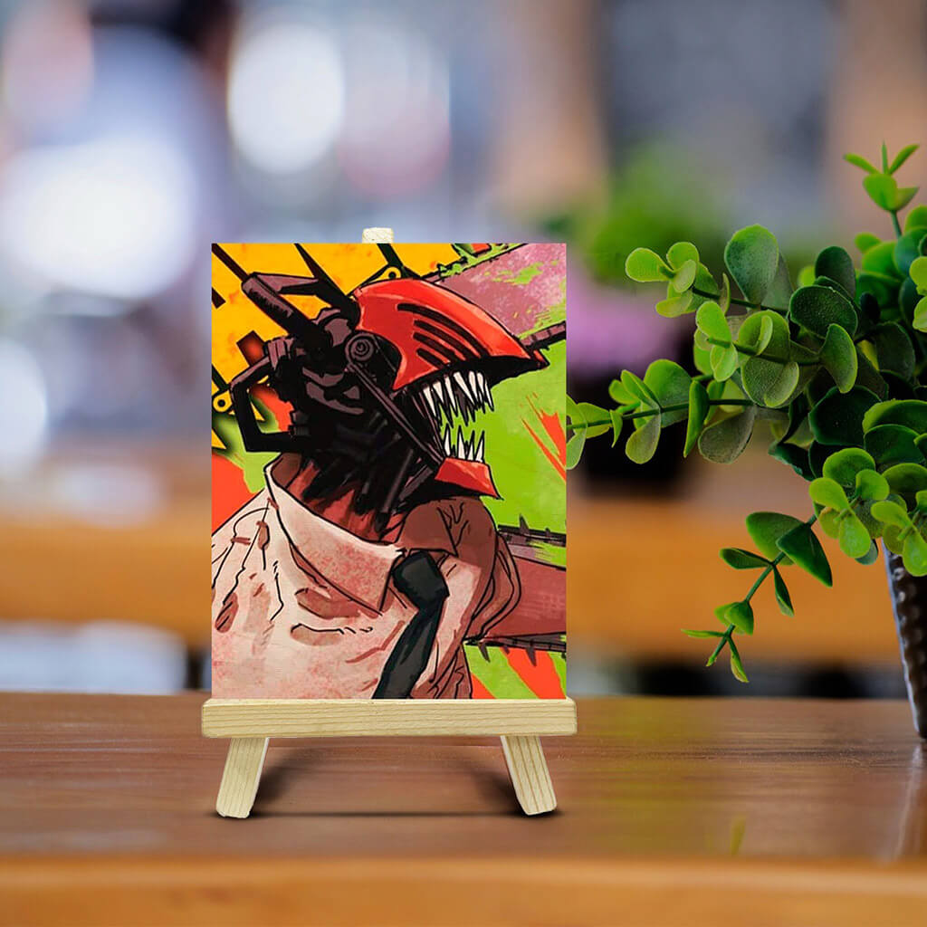 Bigsmall_cc Denji Chainsaw Man Pine Easel Stand - view 2