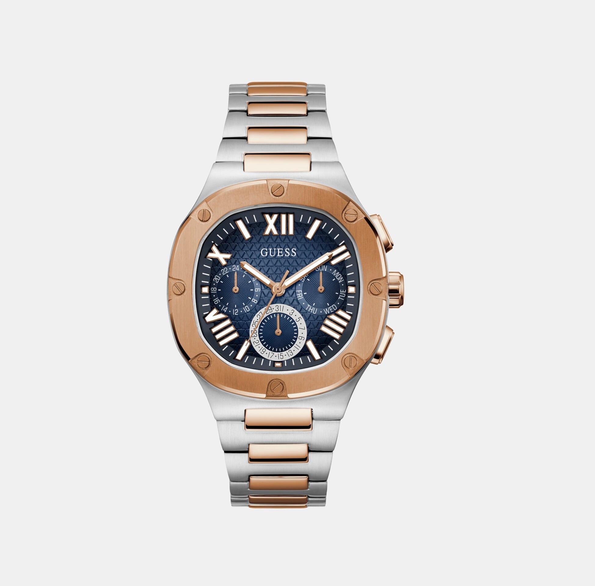 Guess Headline Men Quartz Blue Dial Chronograph Stainless Steel Watch GW0572G4