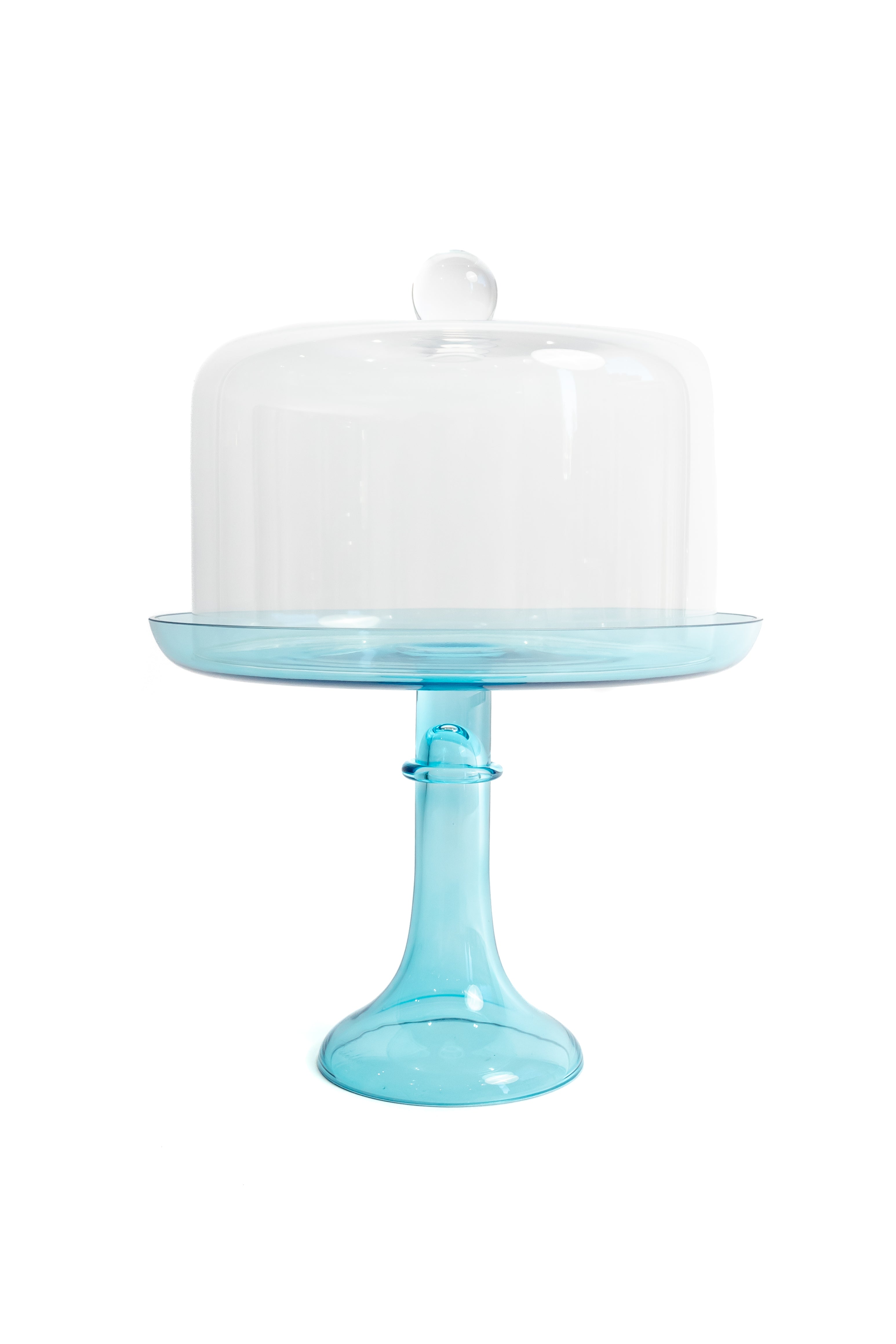Estelle Colored Glass Estelle Cake Stand {Ocean Blue} - view 5