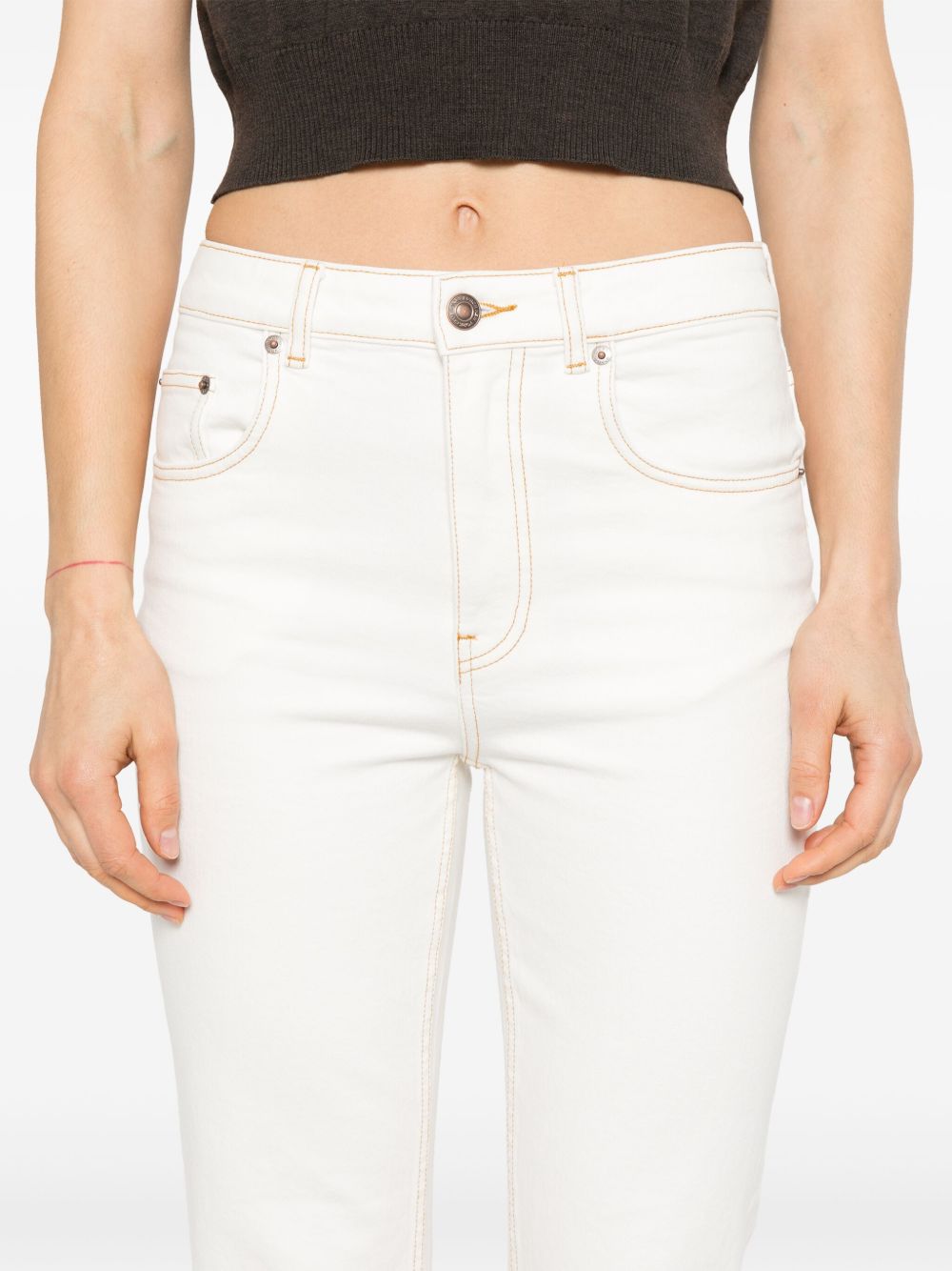 Tory Burch denim jeans - white – Cotton 98% Elastane 2% - view 4
