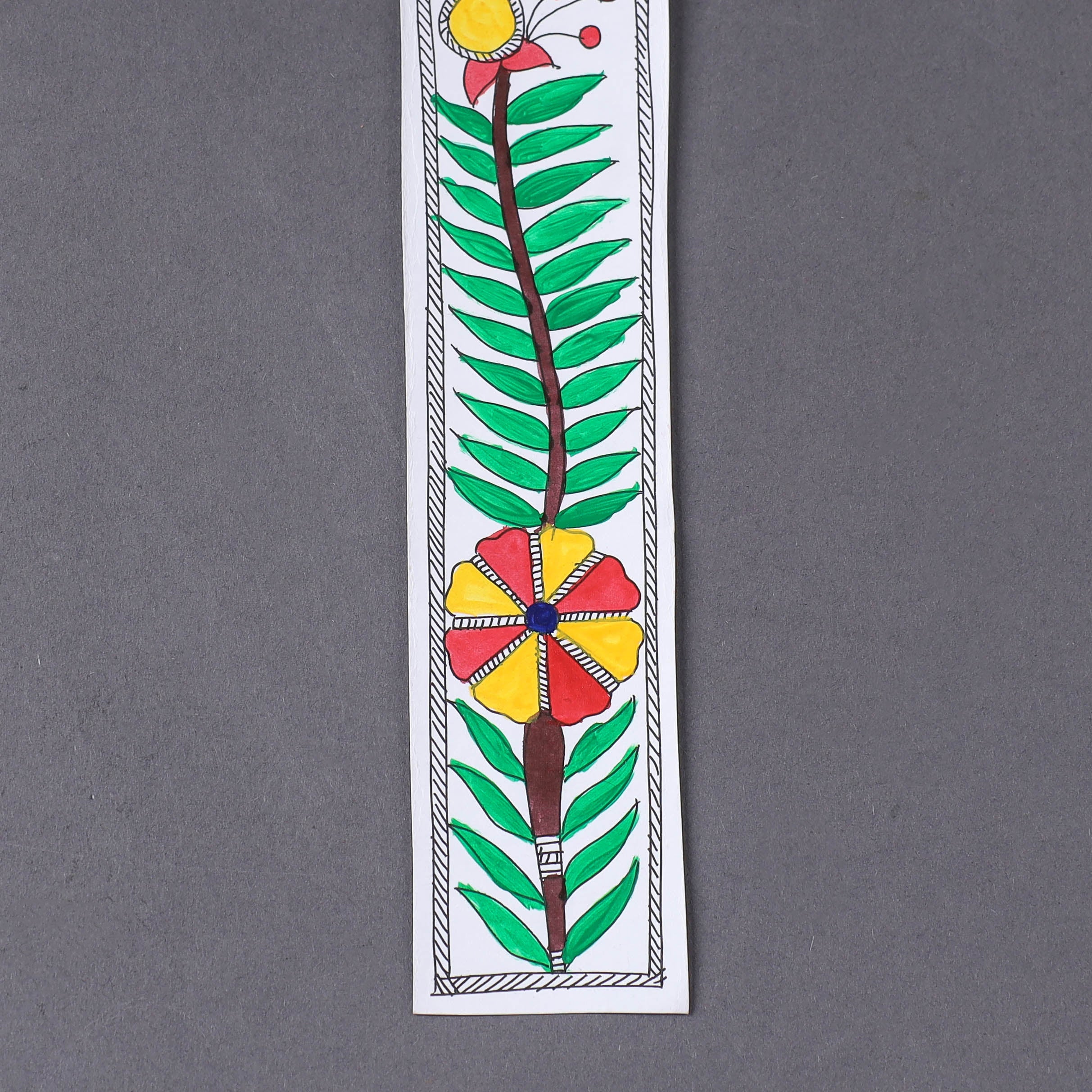 ITOKRI CRAFTS INITIATIVE Assorted - Madhubani Handpainted Bookmark (7.5 x 2 in) - view 2