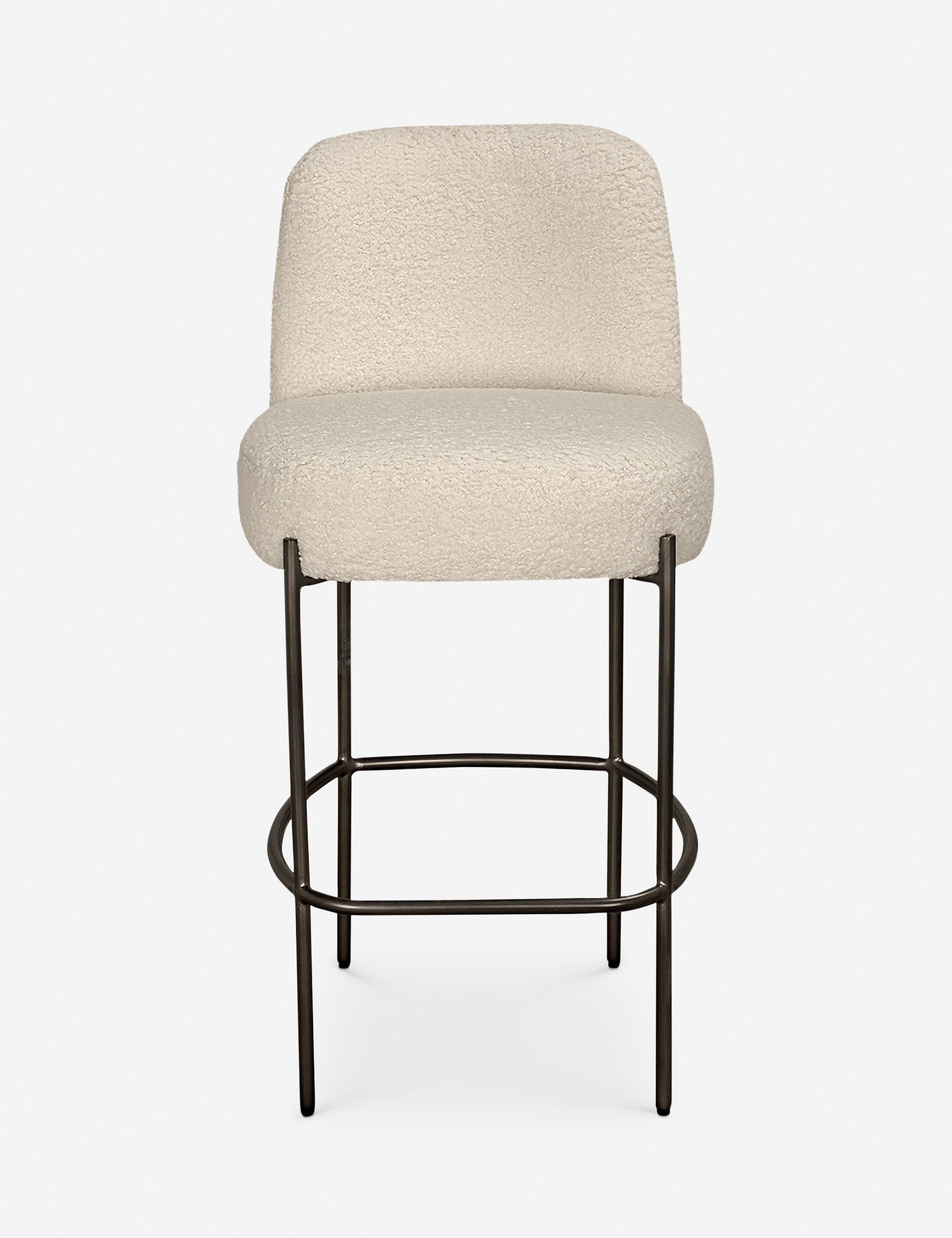 Lulu and Georgia Fabron Counter Stool – Cream