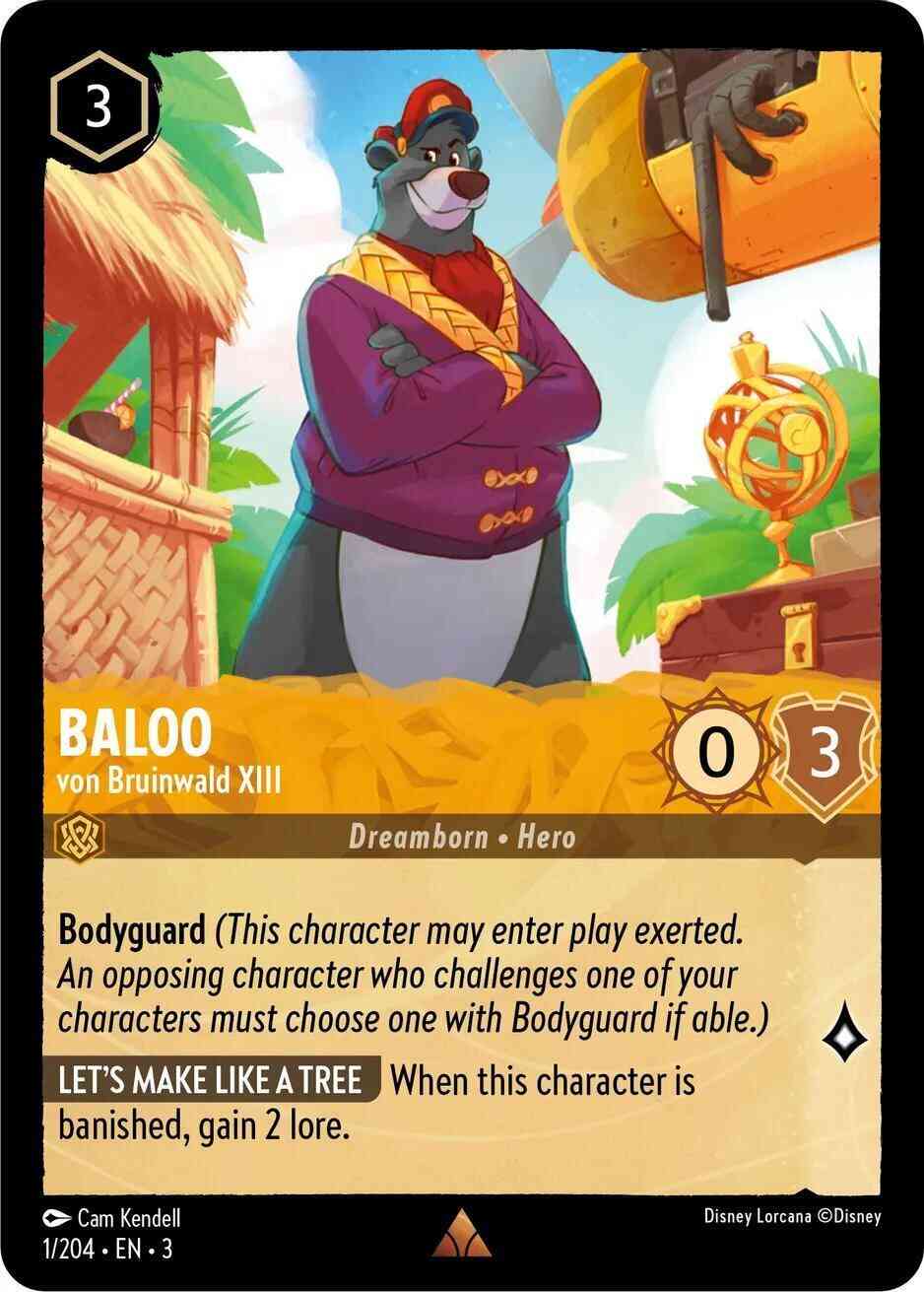 Lorcana Baloo - von Bruinwald XIII - 1/204 [Into the Inklands] [Non-Foil]