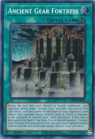 Yu-Gi-Oh! Ancient Gear Fortress - RA03-EN062 - Secret Rare - 1st Edition