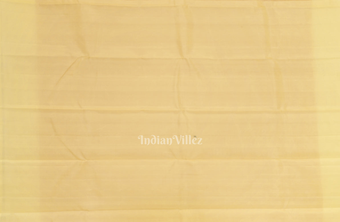 IndianVillèz Light Orange With Peach Pure Kanjivaram Soft Silk Saree - view 5