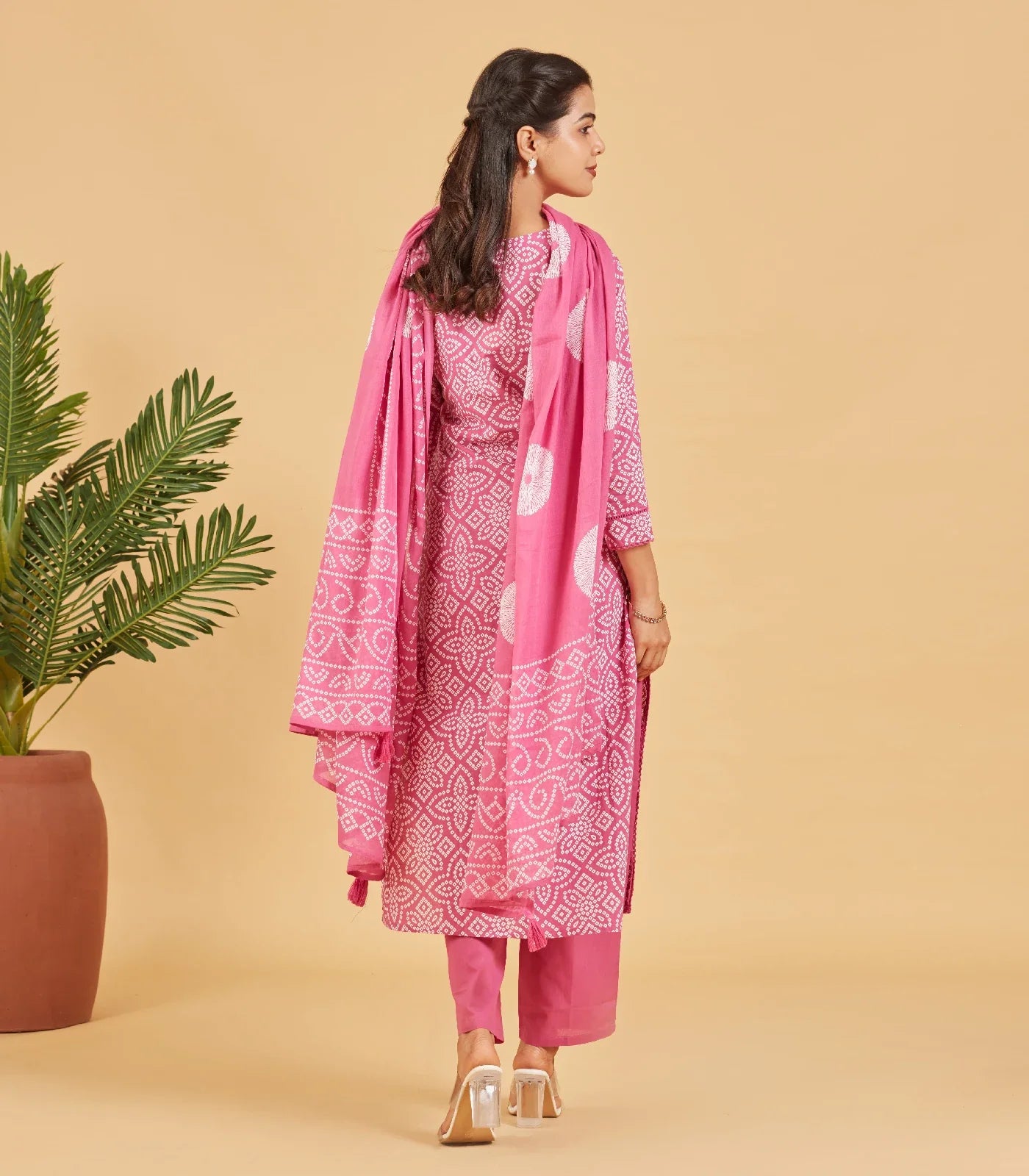 RmKV Berry Pink Printed Kurta Set - view 5