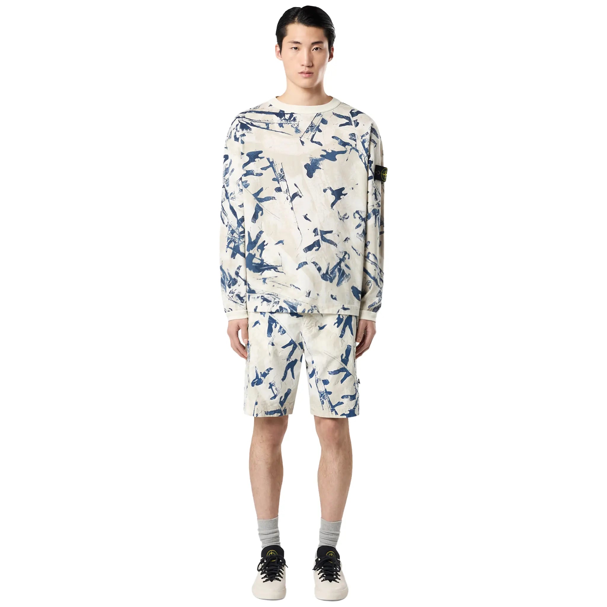 Stone Island Camouflage Textured Desert Sweatshirt - view 2