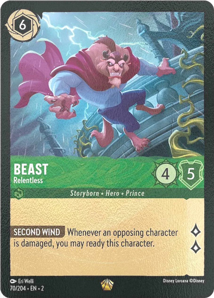 Floodborn cold foil – Lorcana Beast - Relentless - 70/204 [Rise Of The Floodborn] [Cold Foil]