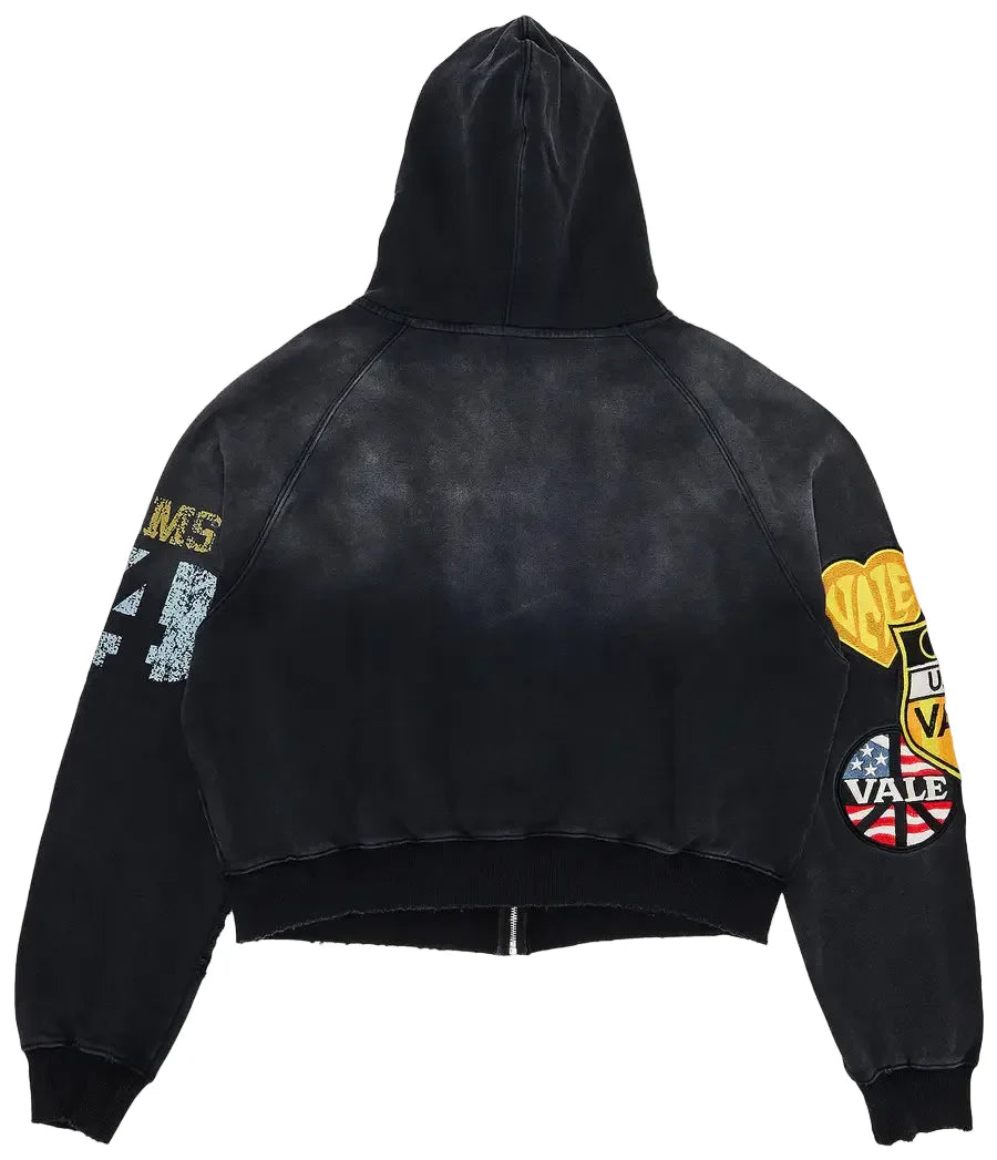 Vale Forever Valley Dreams Army Black Zip-Up Hoodie - view 2
