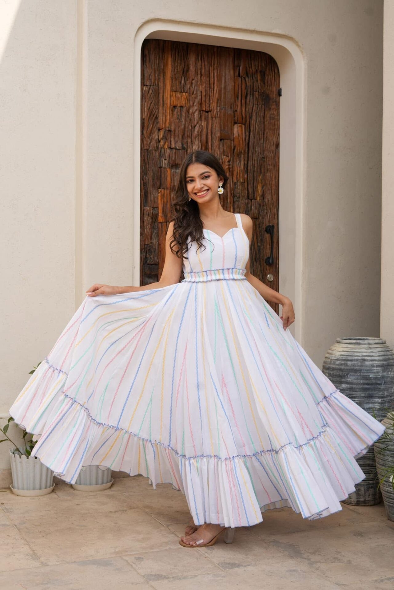 Idaho-o Whisper white cotton dress