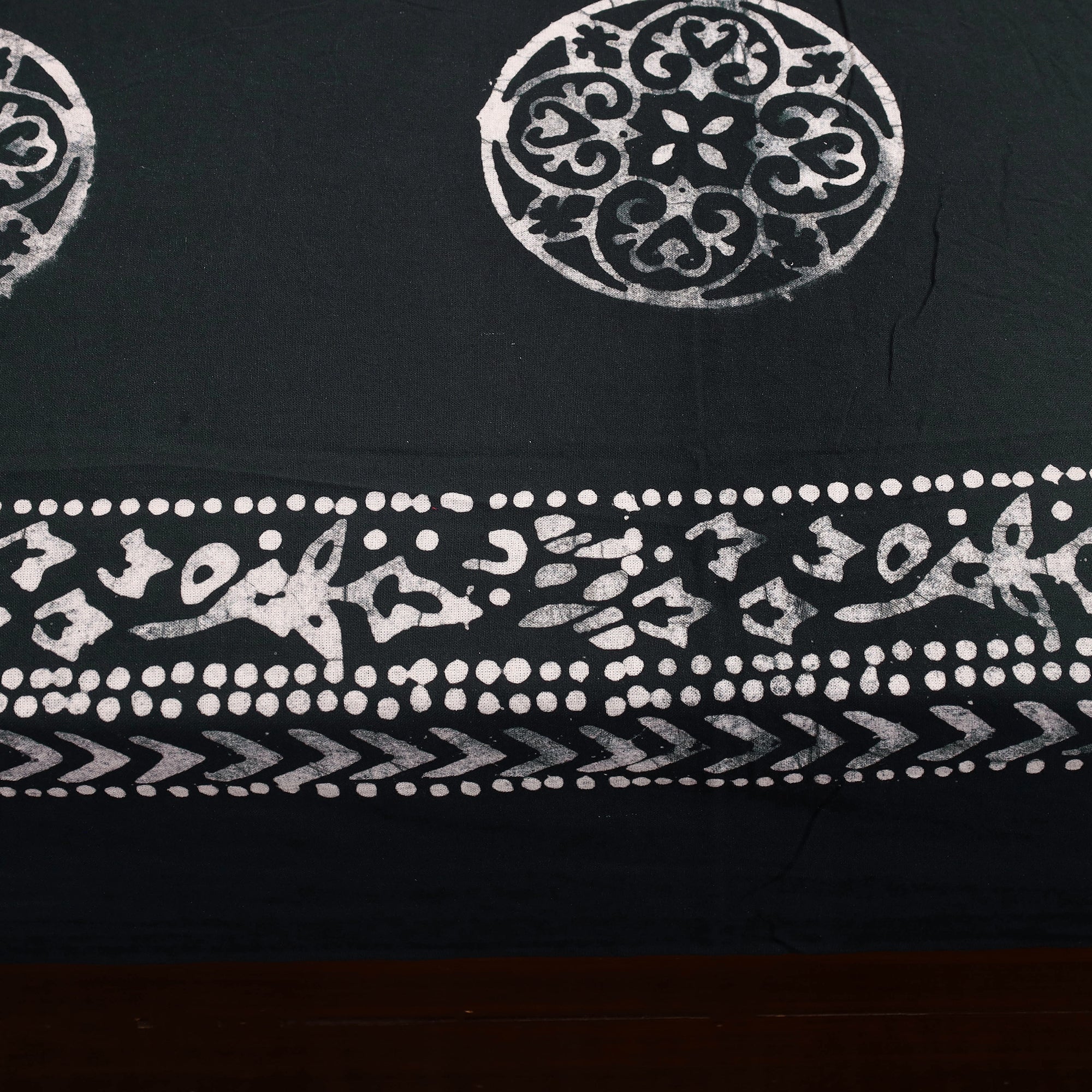 BATIK BY MD. SHARIFF Black - Cotton Double Hand Batik Print Bed Sheet Set 17 - view 5