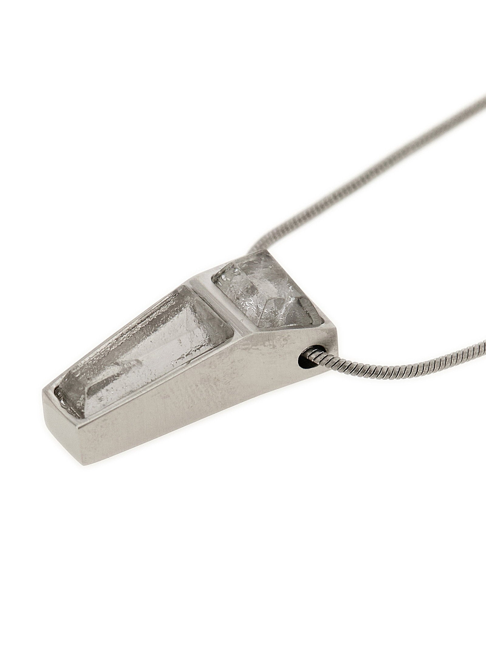Rick Owens Mini Crystal Trunk Necklace – 100% brass - view 3