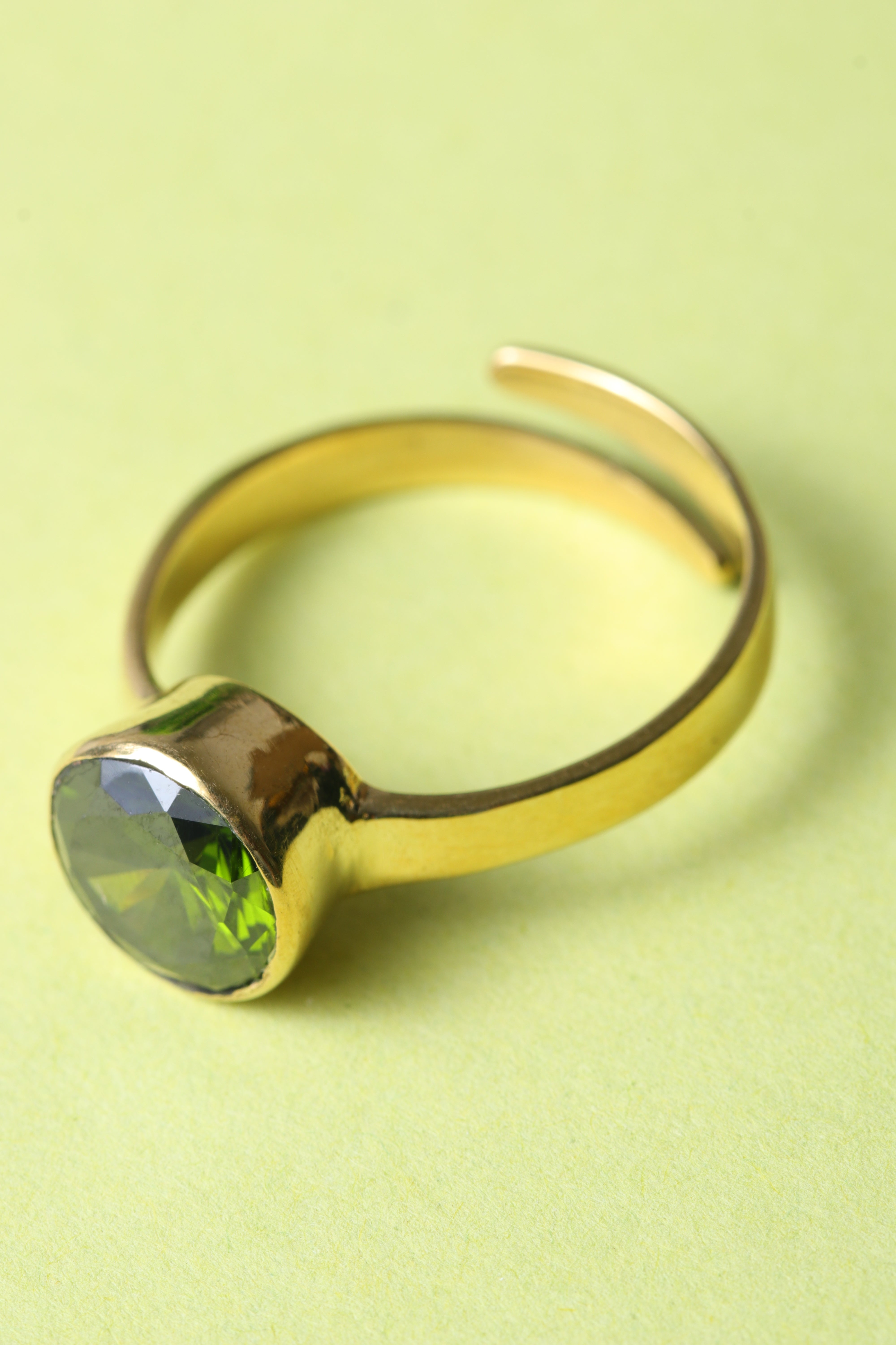 Studio Vaidik Green Zircon Ring - view 2