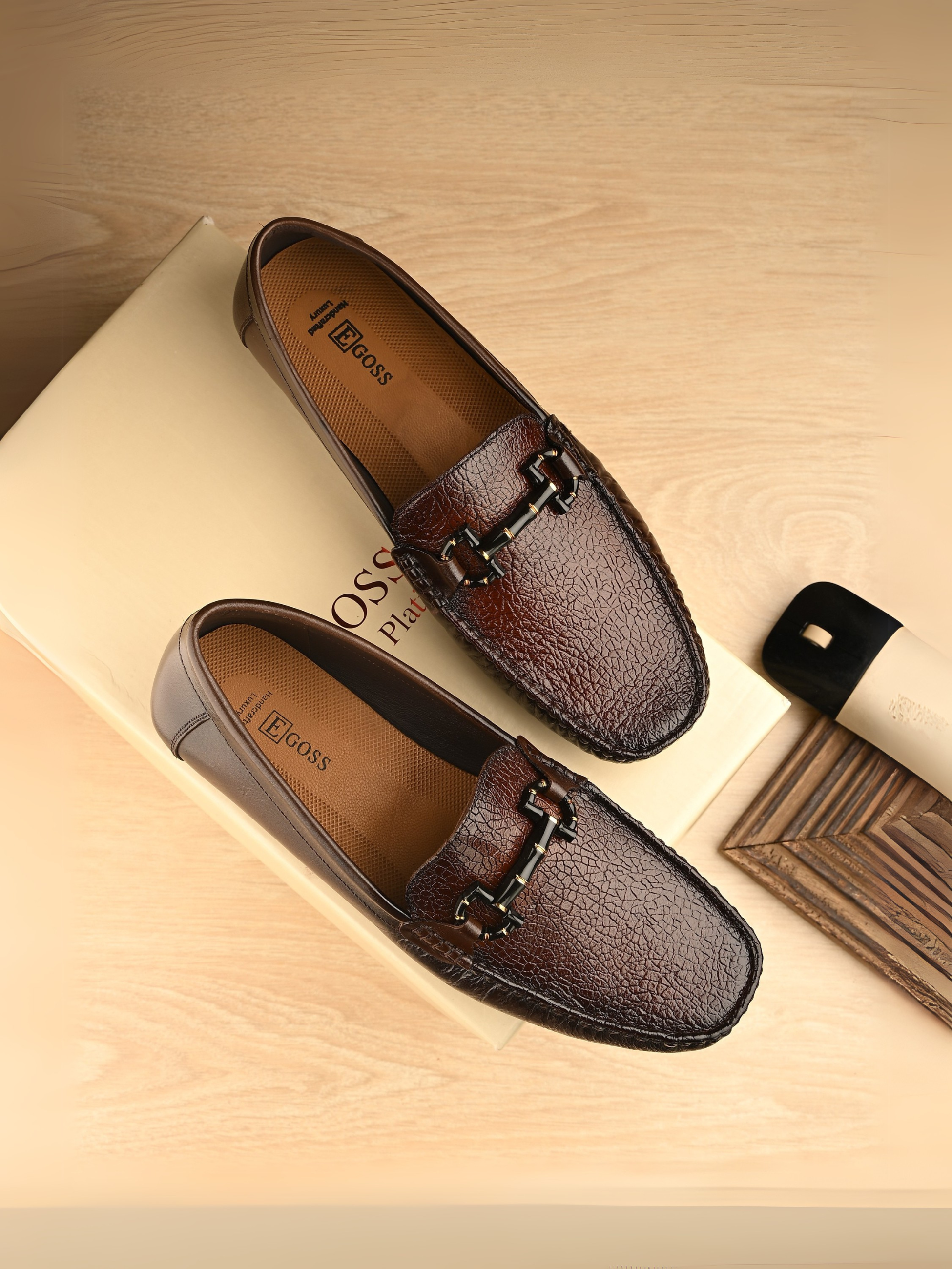 Egoss Shoes Egoss Platinum Printed Loafers For Men - view 2