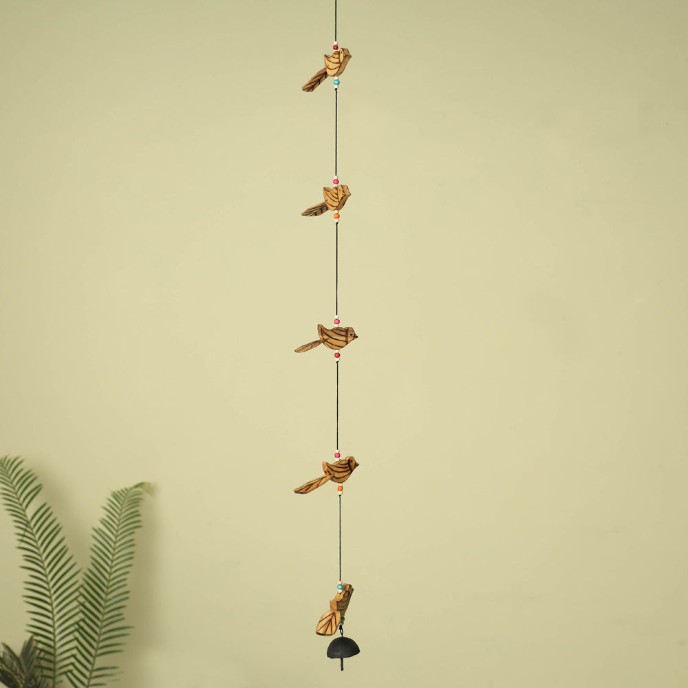 ITOKRI CRAFTS INITIATIVE Bird - Hand Carved Khamhar Wood Hanging