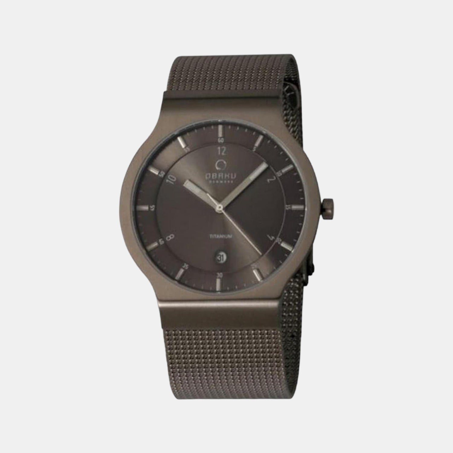 Obaku Harmony Men Quartz Black Dial Analog Stainless Steel Watch V133XTJMJ