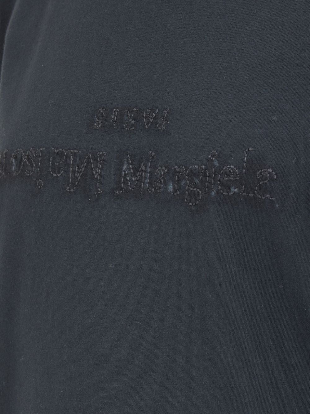 Maison Margiela Logo-embroidered cotton T-shirt - view 2