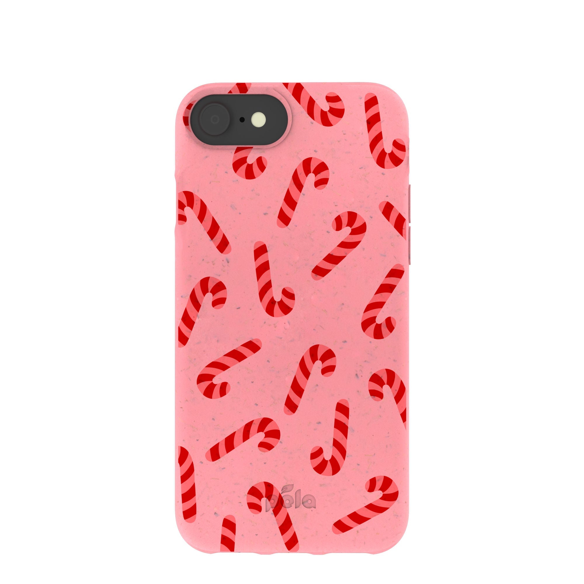 8 se case – BlackTree Bubblegum Pink Candy Cane Chaos iPhone 6/6s/7/8/SE Case