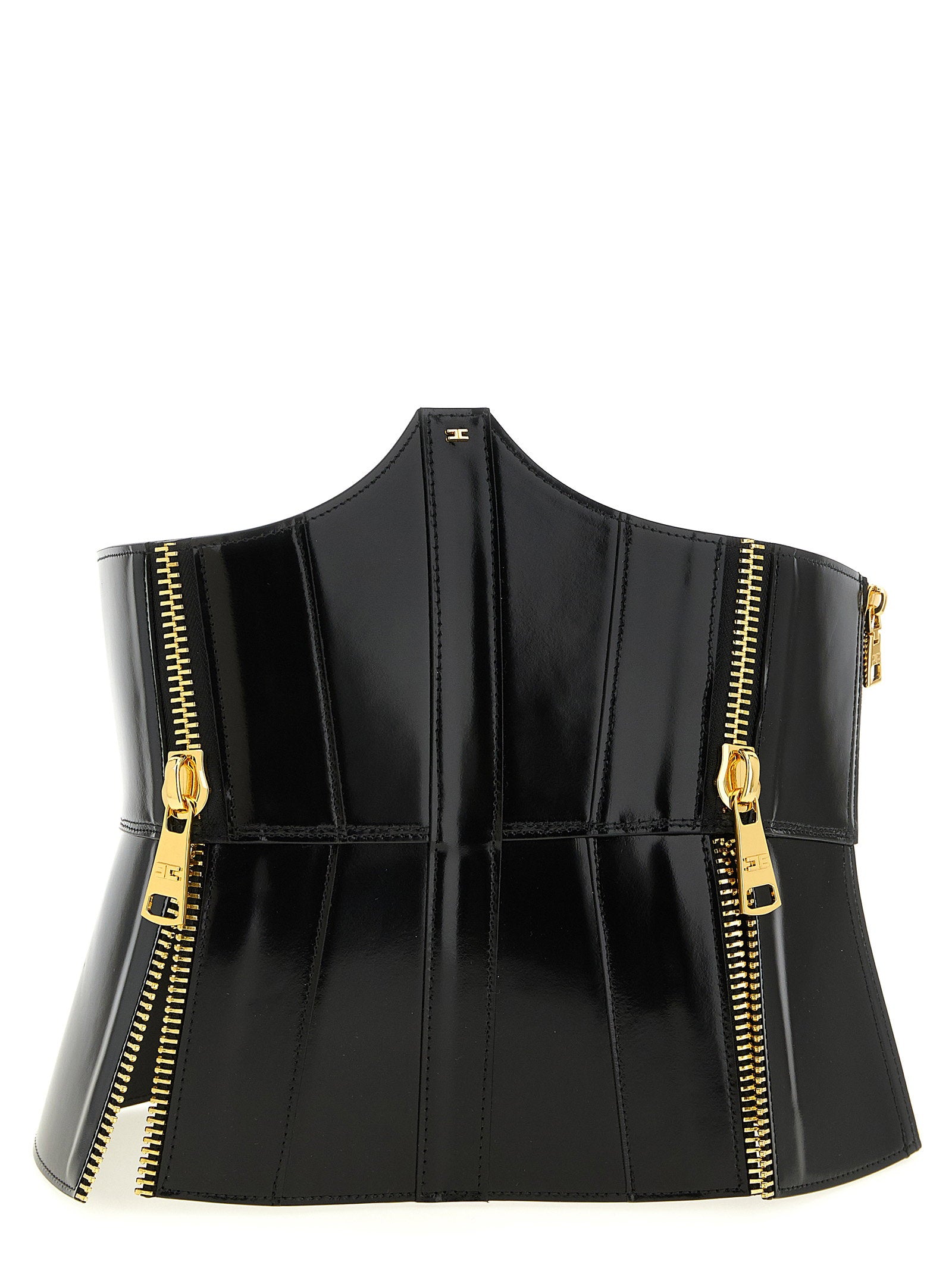 Elisabetta Franchi Bustier Belt – 100% leather