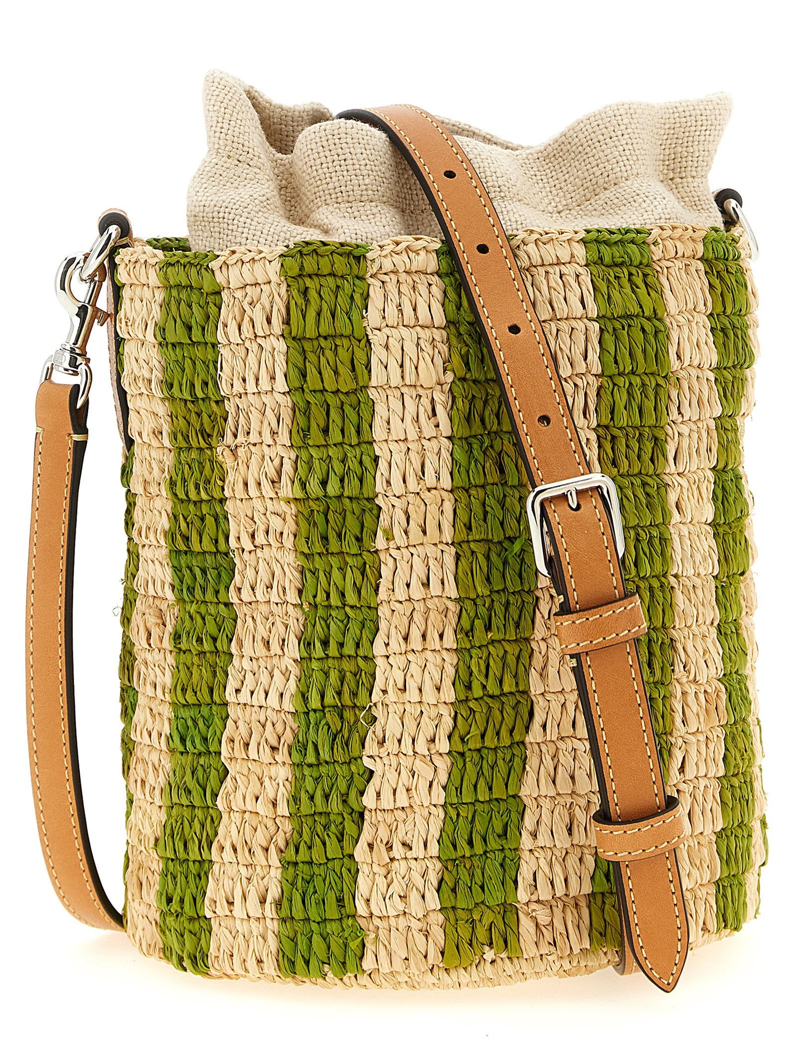 Valentino Garavani Raffia Small Bucket Bag – 100% straw - view 2