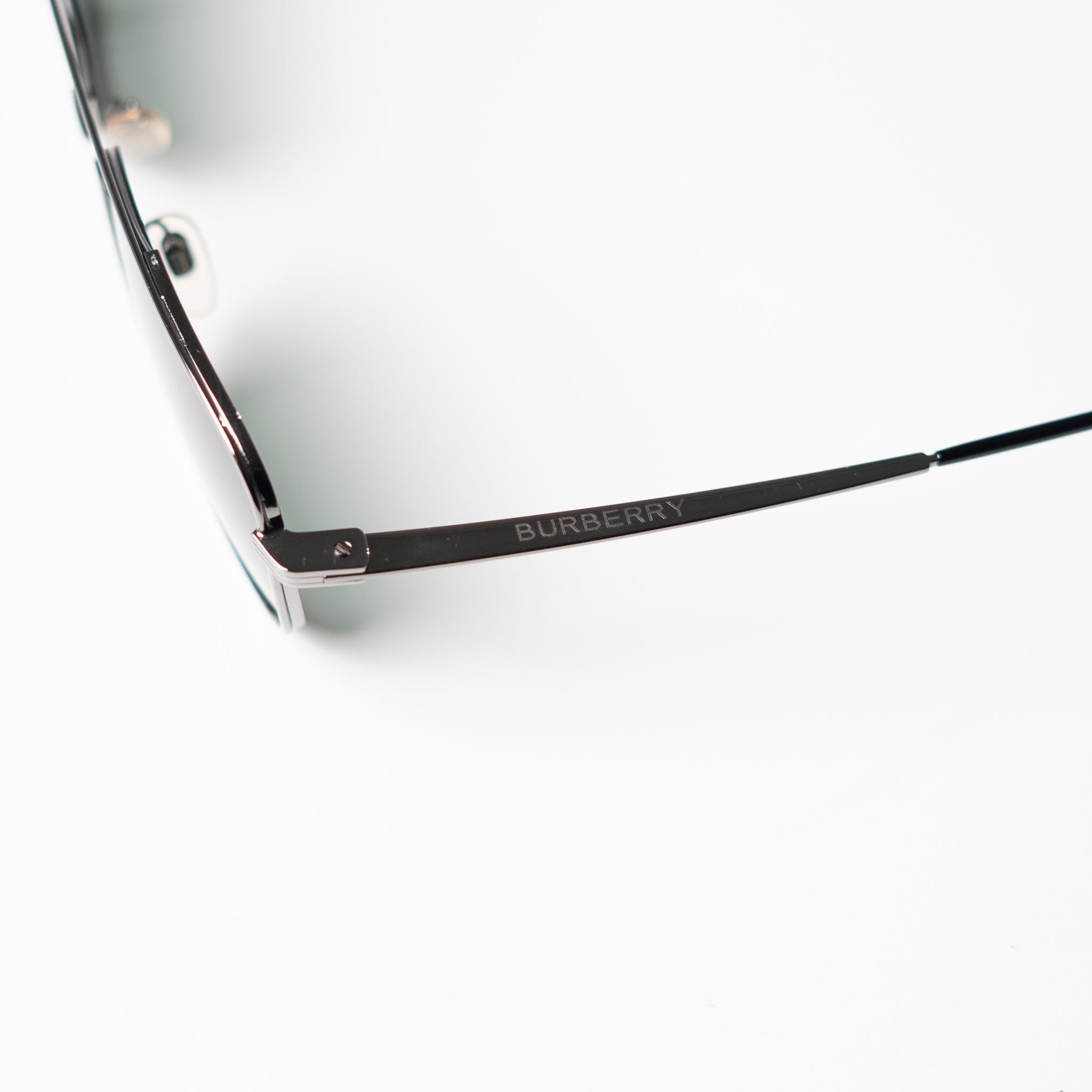 BURBERRY Silver Square Sunglasses - view 2