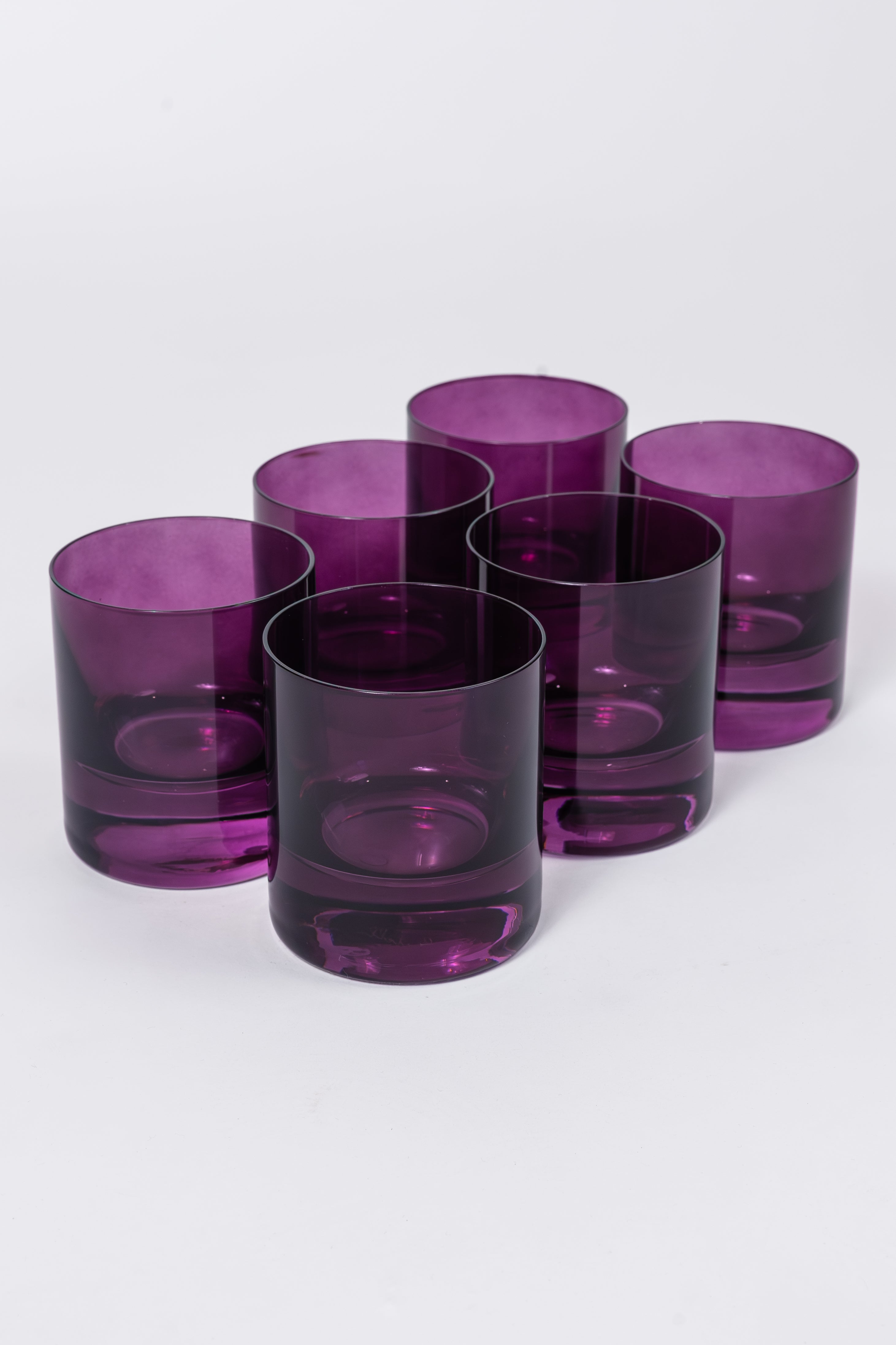 Estelle Colored Glass Estelle Colored Rocks Glass - Set of 6 {Amethyst} - view 2