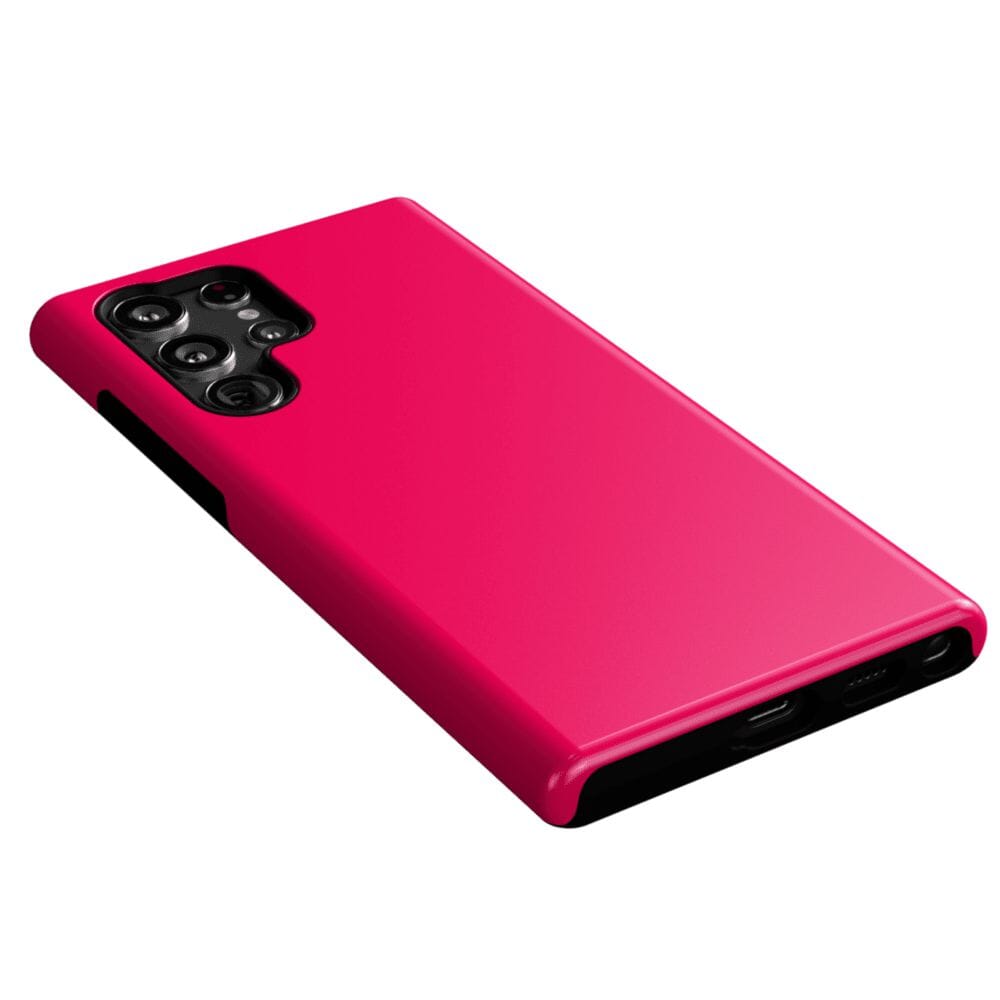 Casetry Think Pink | Solid Neon Pink Samsung Case - view 20