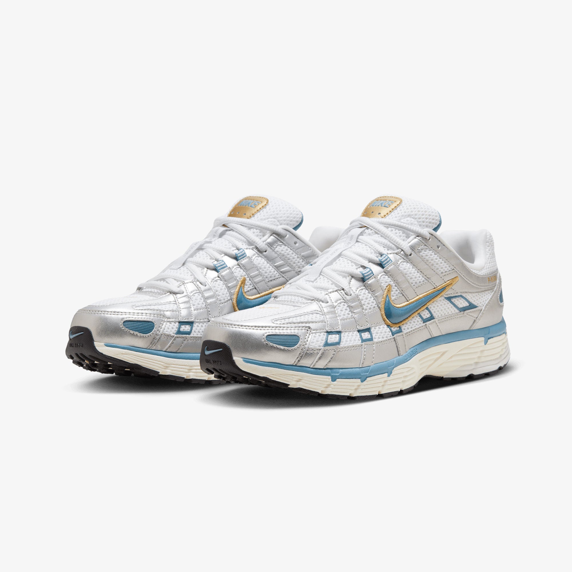 Nike | P-6000 { White/aegean Storm-metallic Silver - view 2