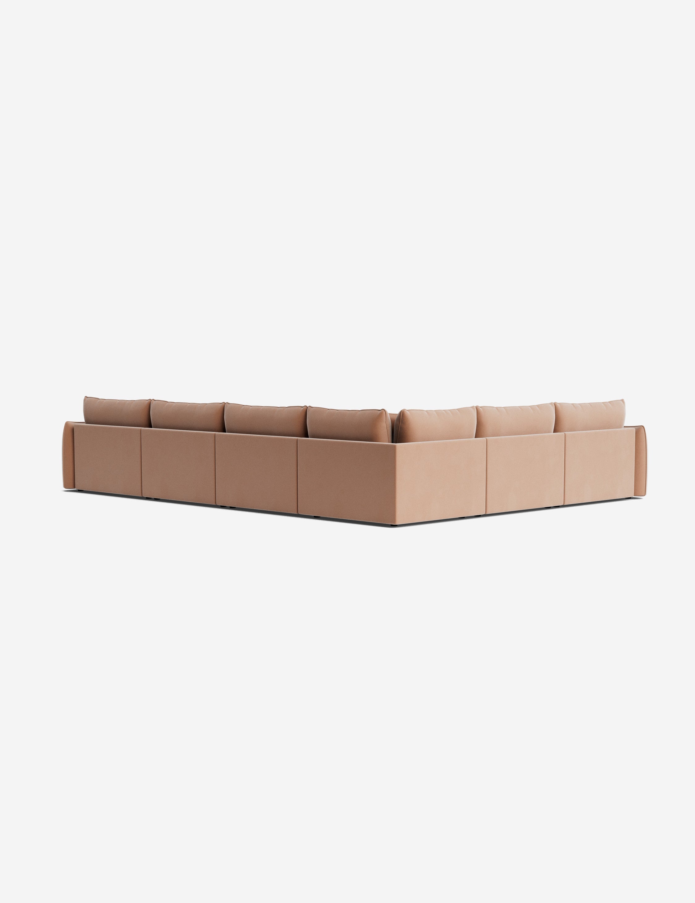 Lulu and Georgia Balmer Modular Corner Sectional Sofa With Ottoman - view 69