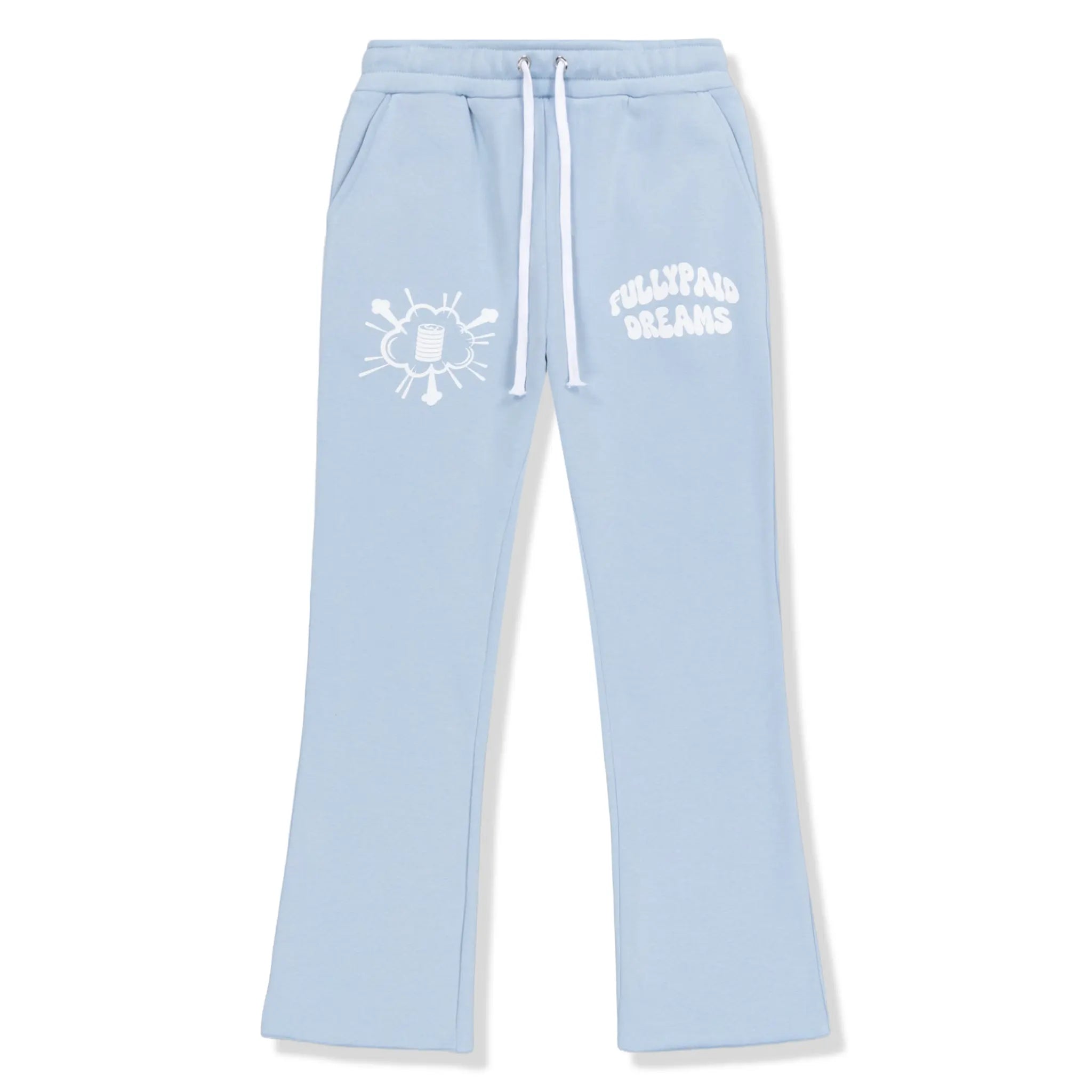 Fully Paid Dreams Sky Blue White Joggers