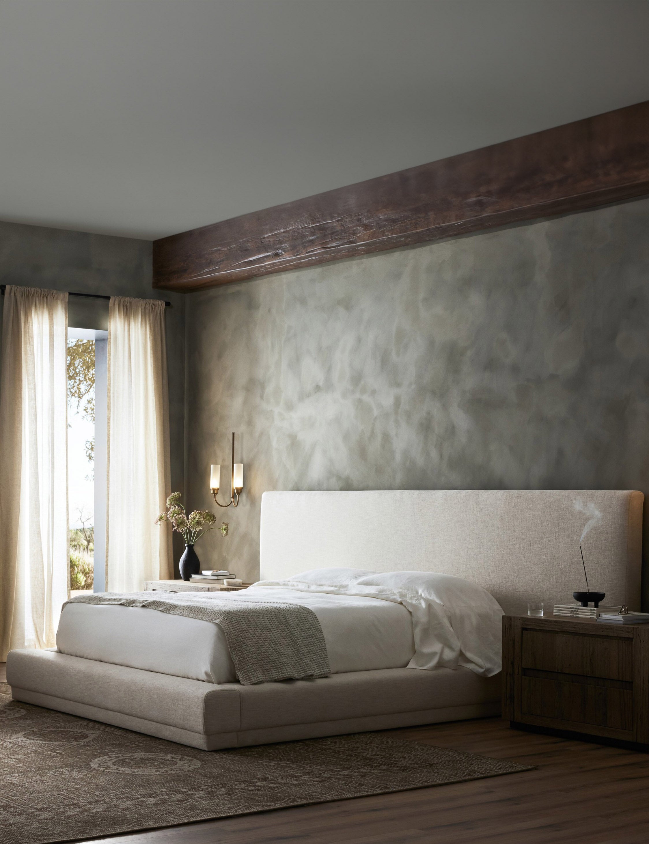 Lulu and Georgia Manya Extended Headboard Platform Bed - view 3