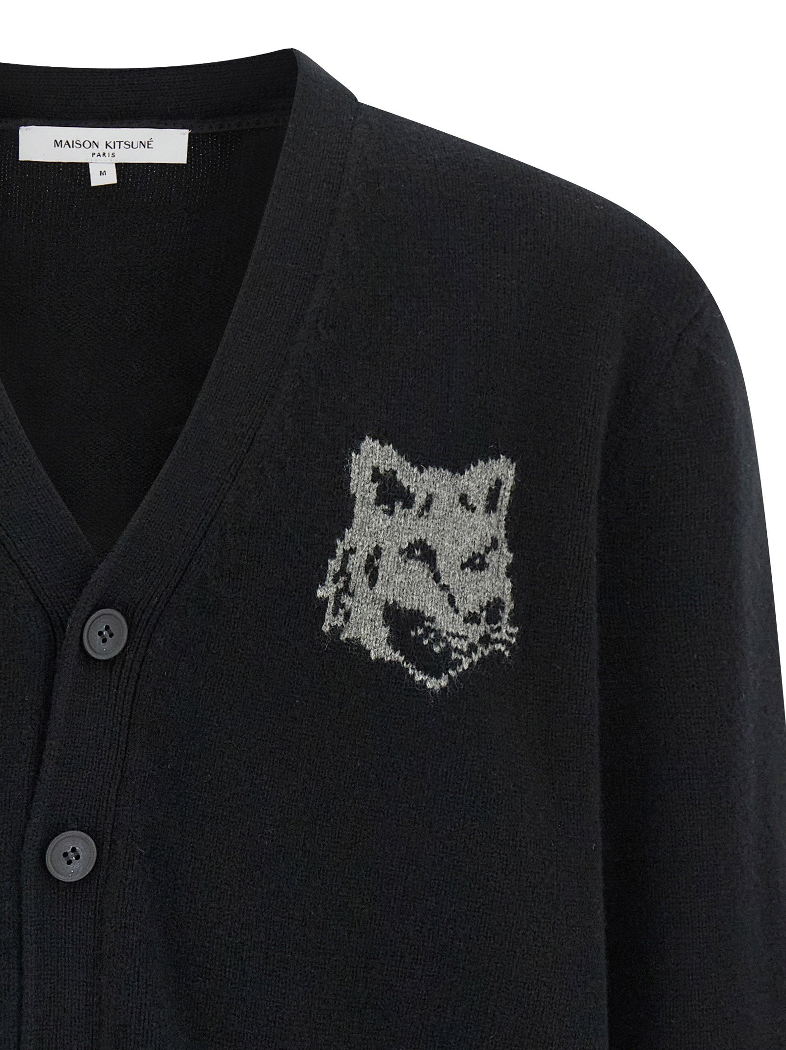 Maison Kitsuné Fox Head Cardigan - view 3