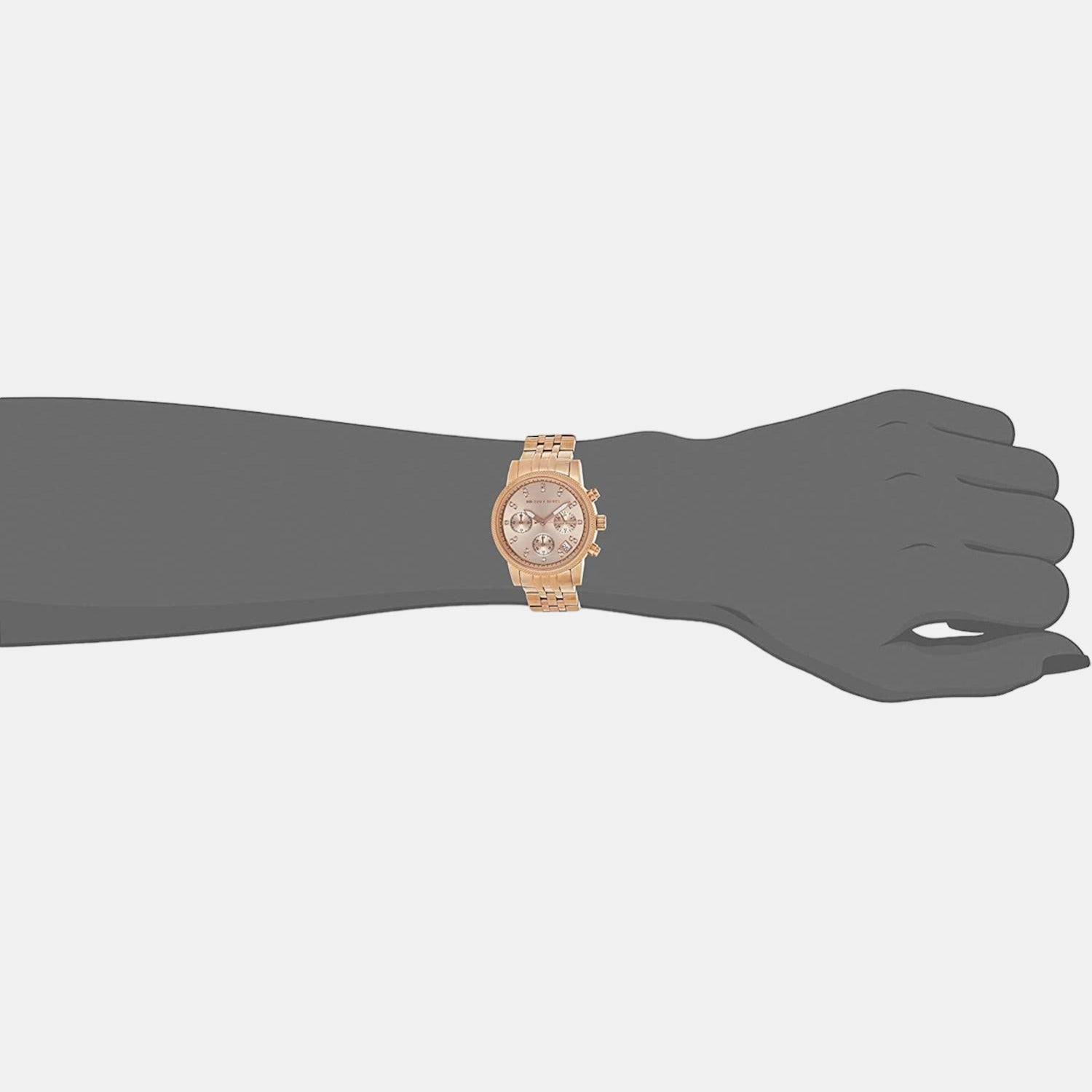 Michael Kors Bryant Women Quartz Rose Gold Dial Chronograph Stainless Steel Watch MK6077 - view 4