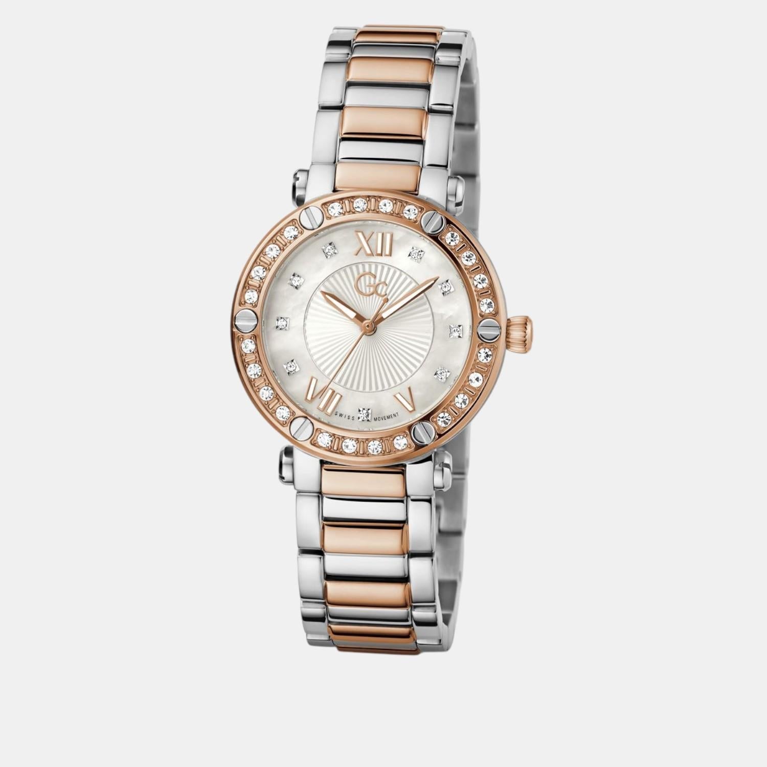 GC Aura Women Quartz White Dial Analog Stainless Steel Watch Z49001L1MF - view 2