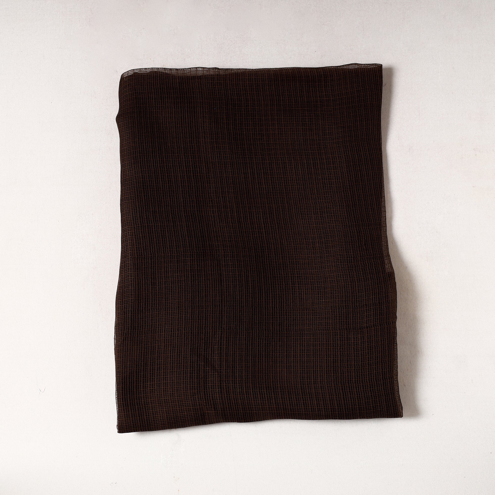 ITOKRI CRAFTS INITIATIVE Brown - Kota Doria Weave Plain Cotton Precut Fabric (1.5 meter) 18