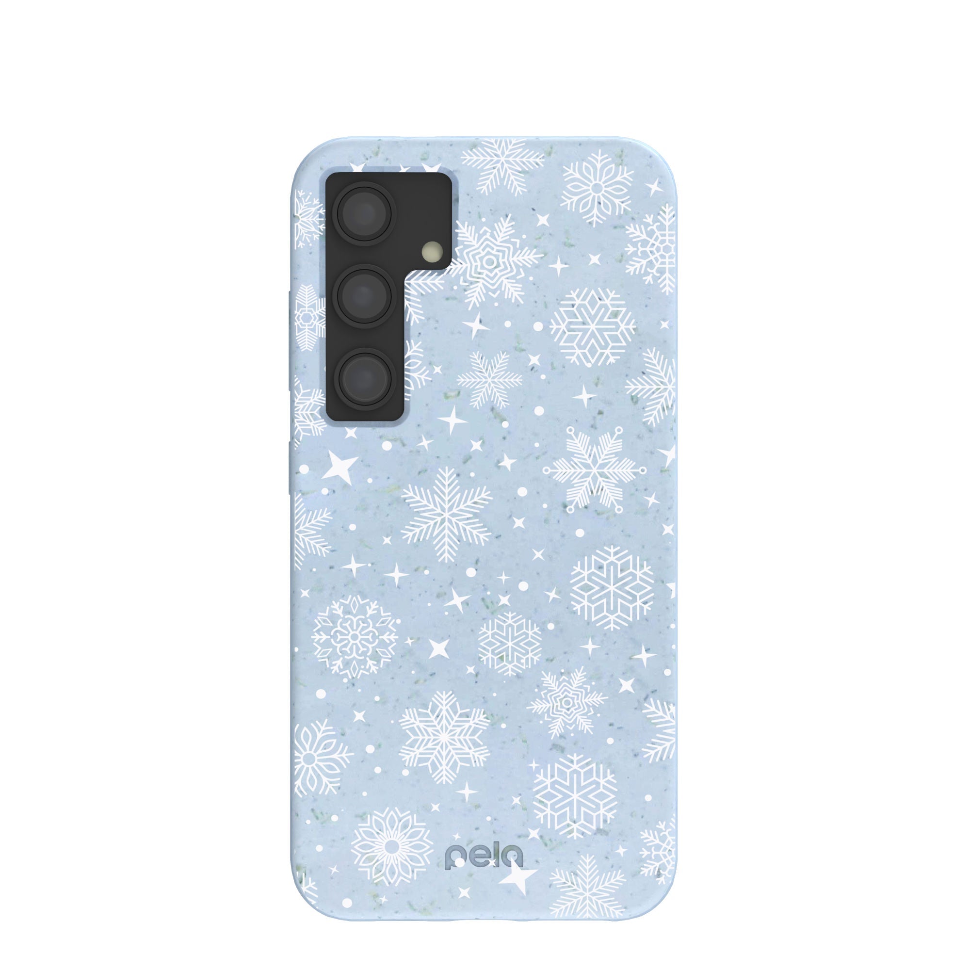 Pela Case Powder Blue Let it Snow Samsung Galaxy S24 Case