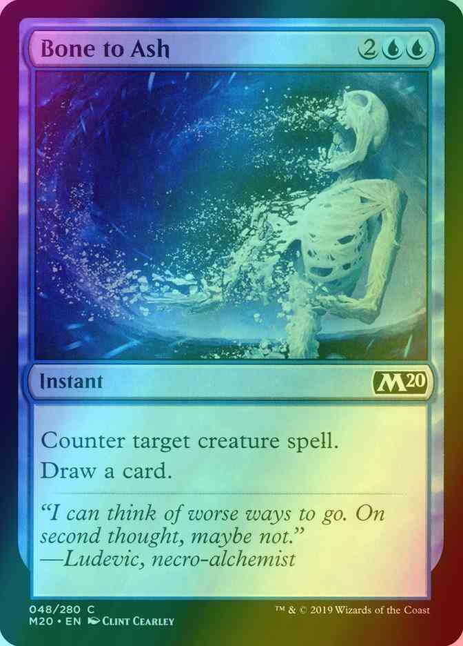 Magic Bone to Ash [48] [Core Set 2020] [Foil]